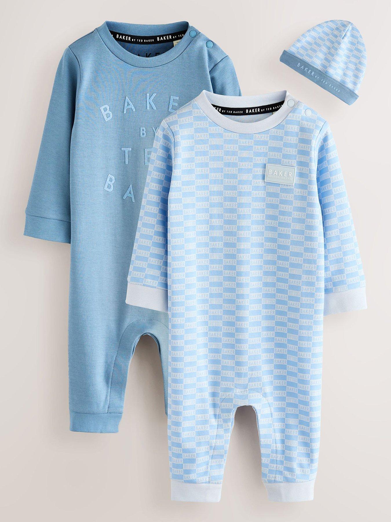 ted-baker-baby-boys-2-pack-romper-hat-set-bluefront