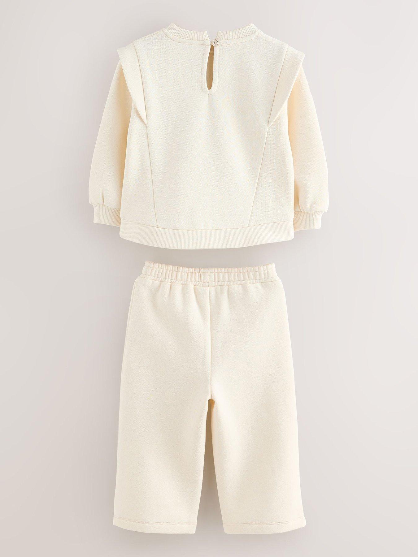 Image 3 of 7 of Ted Baker Younger Girls Frill Graphic Set - Cream