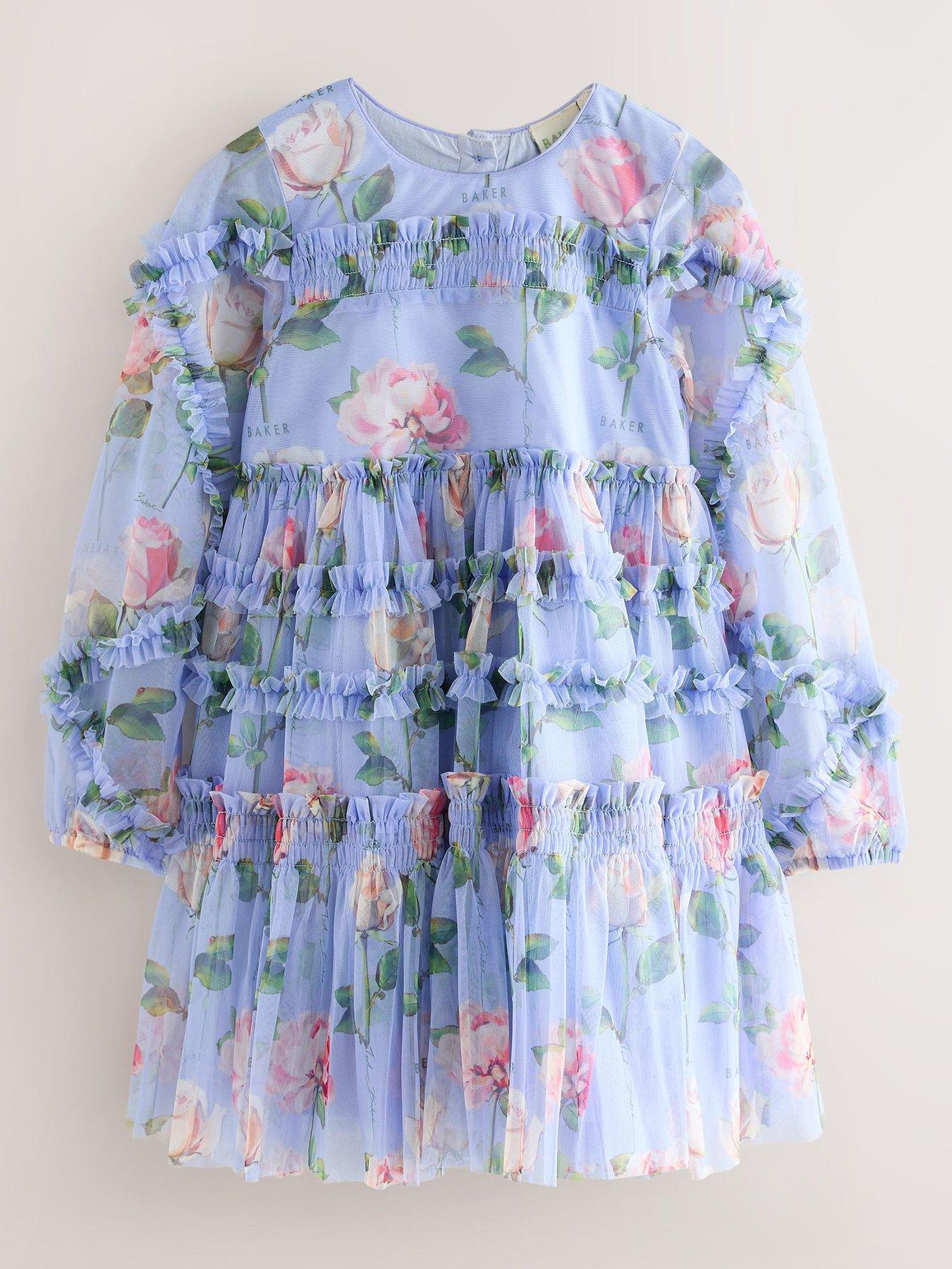 ted-baker-girls-floral-mesh-ruffle-dress-bluestillFront