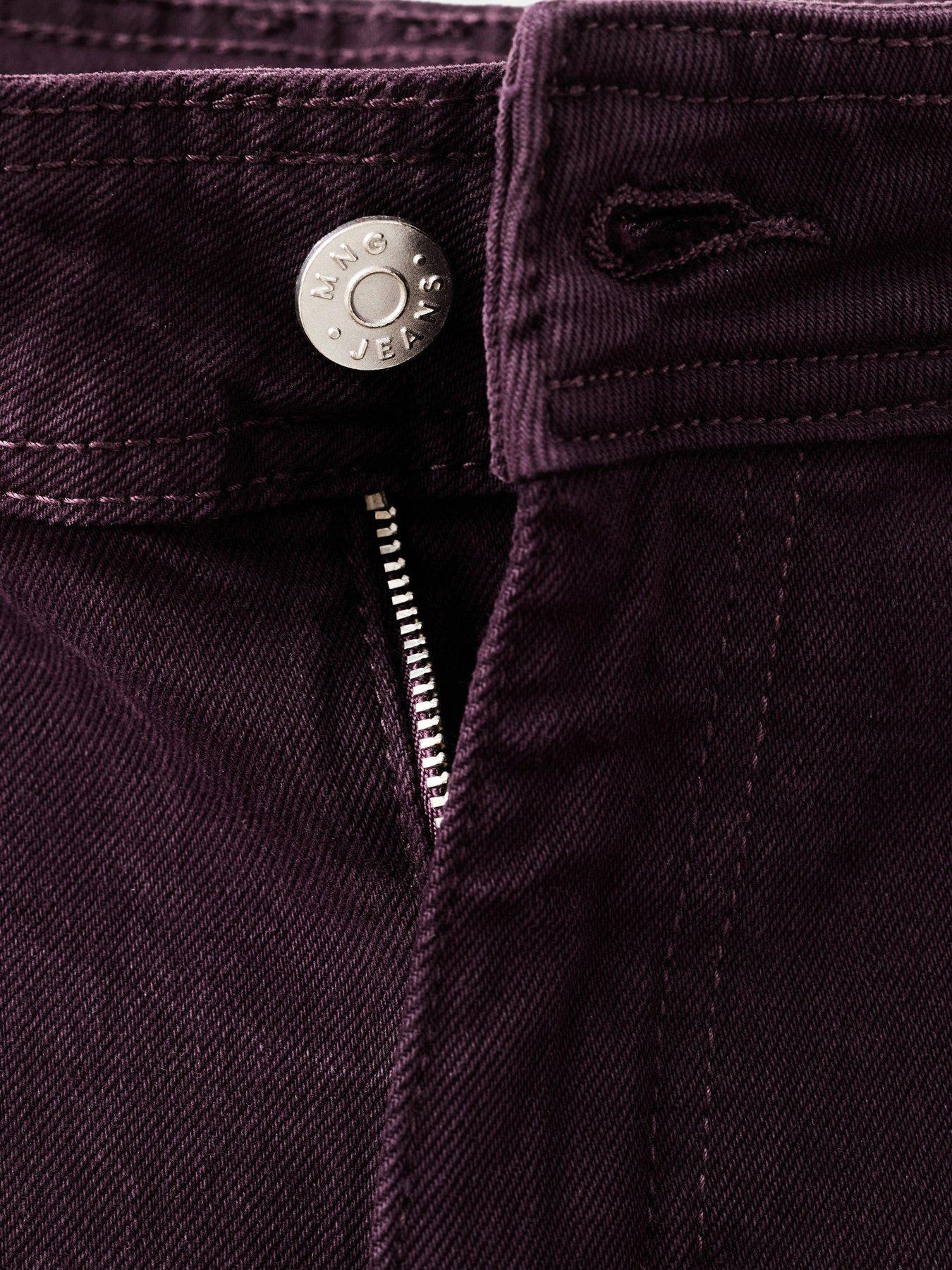 Image 4 of 5 of Mango Catherine High Rise Jeans - Red