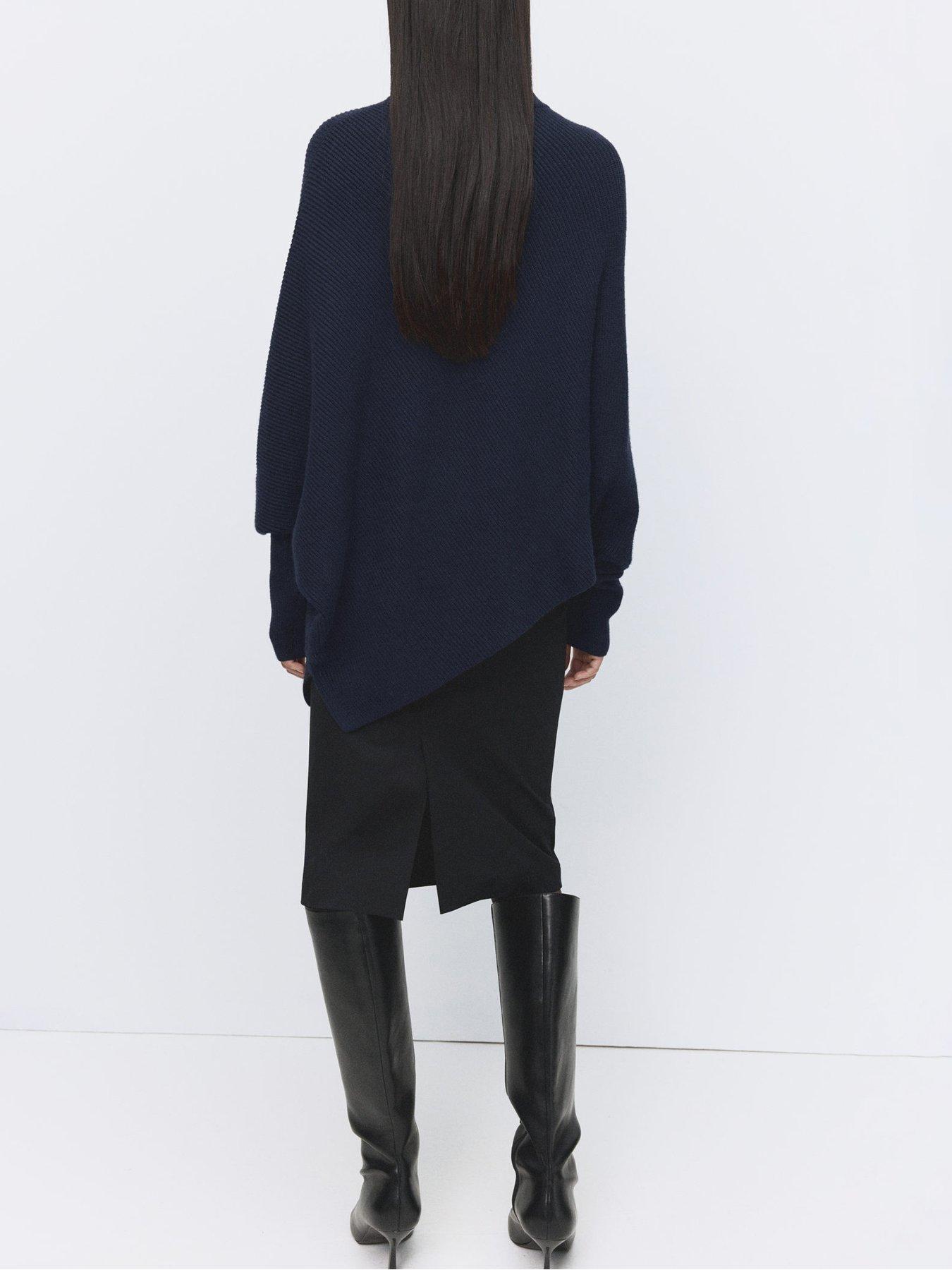 mango-sweater-with-asymmetrical-roll-neck-navystillFront