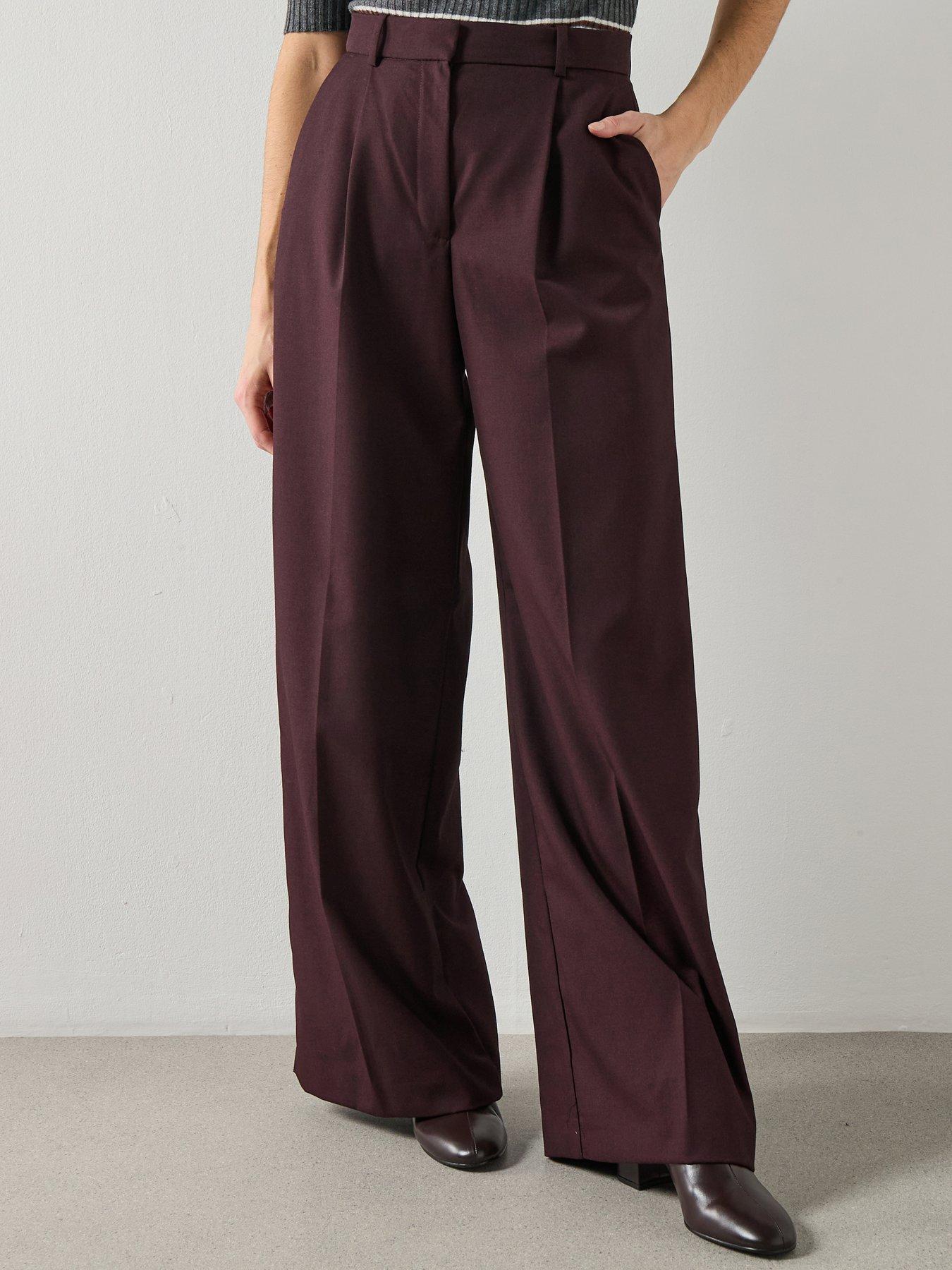 mango-wide-leg-suit-trousers-red-wine