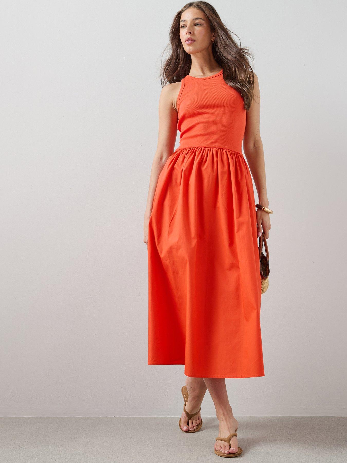 orange dress very The Very Collection | Jersey Dresses | Orange