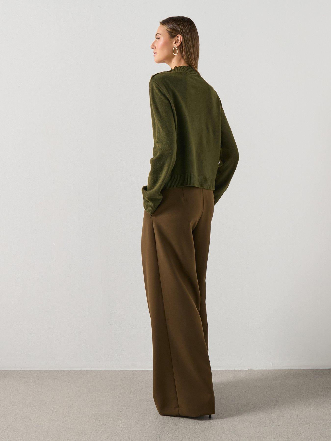 mango-high-neck-jumper-with-button-detail-greenstillFront