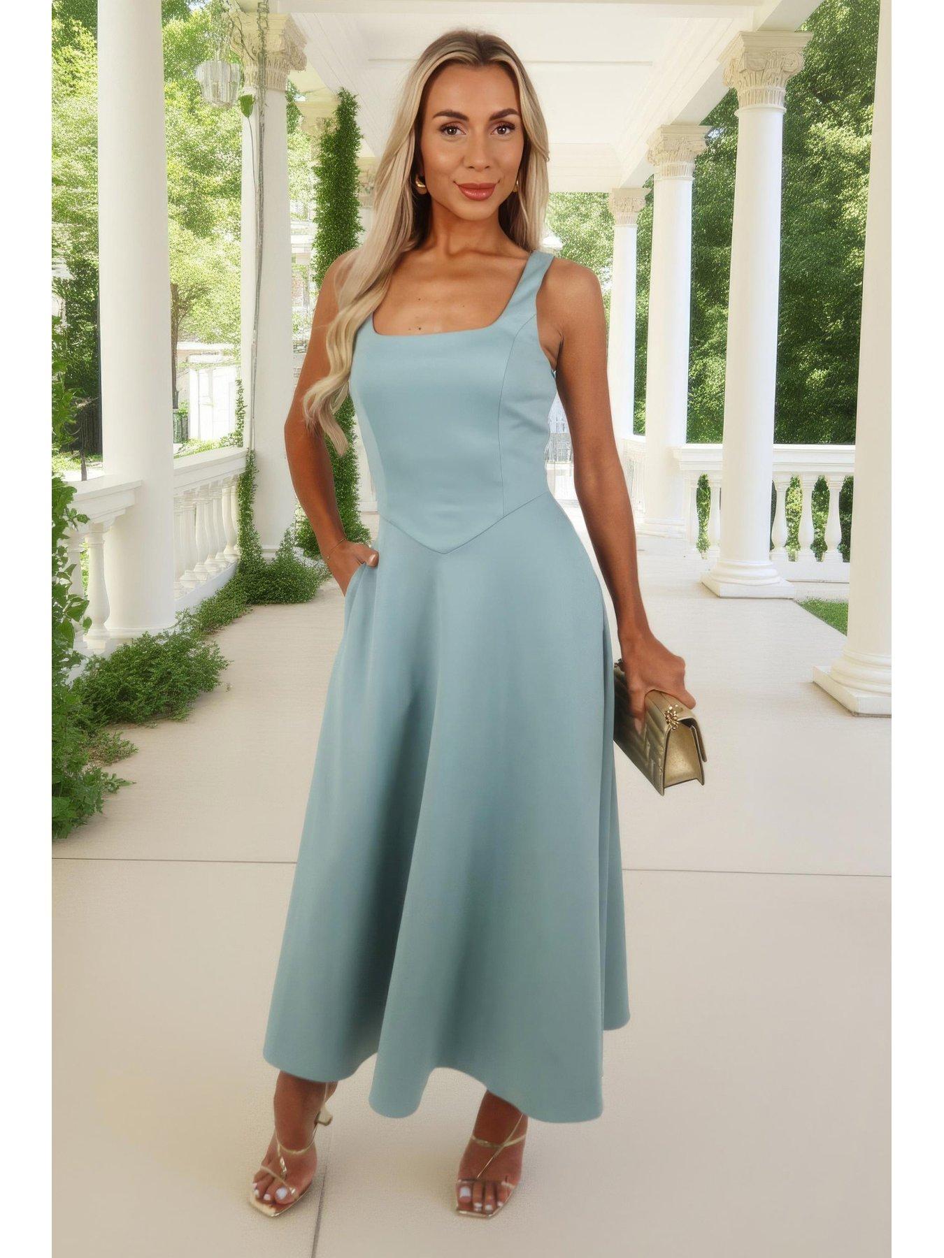 ax-paris-duckegg-square-neck-a-line-midi-dressback