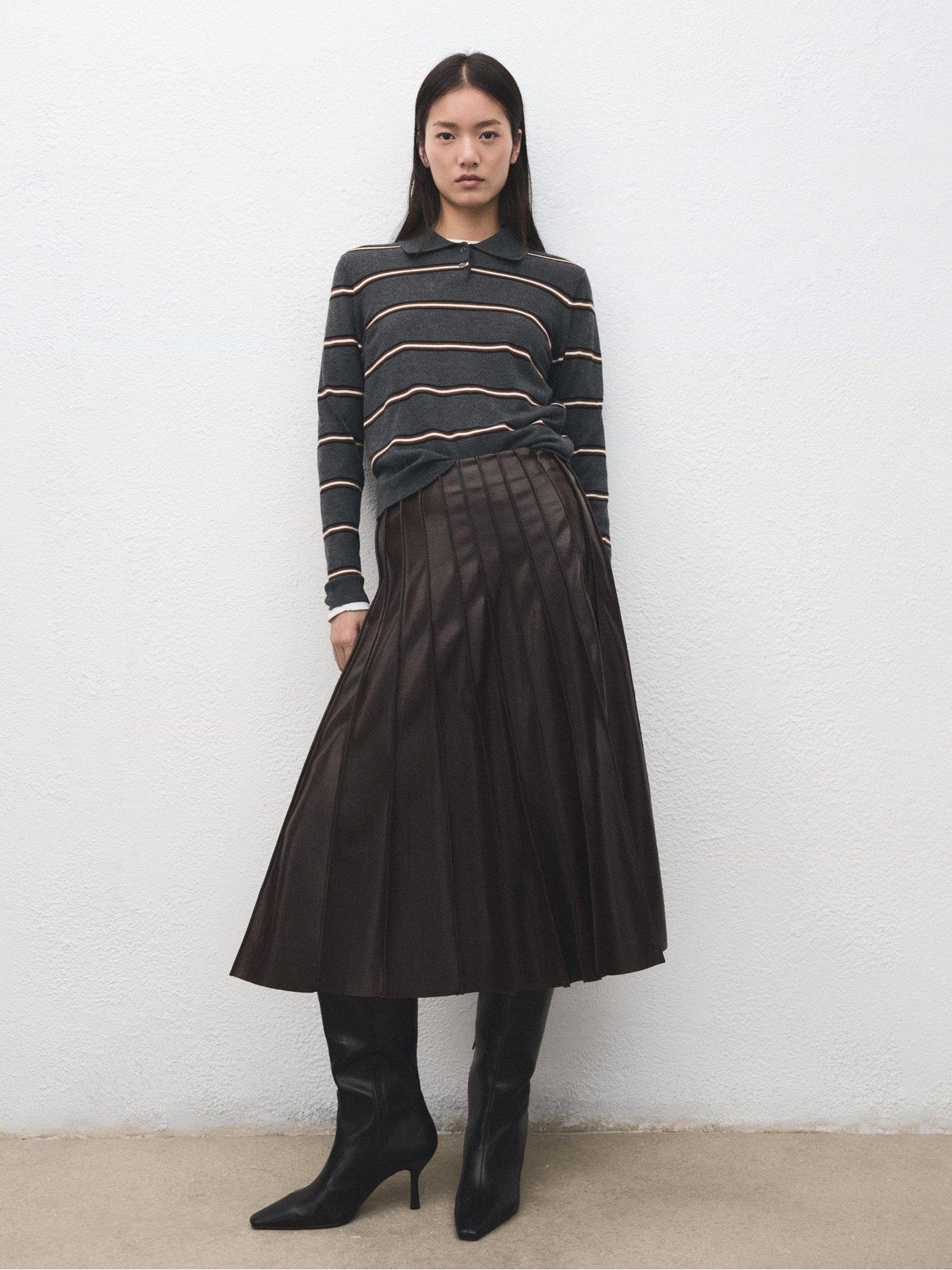 mango-striped-polo-neck-sweater-greyfront