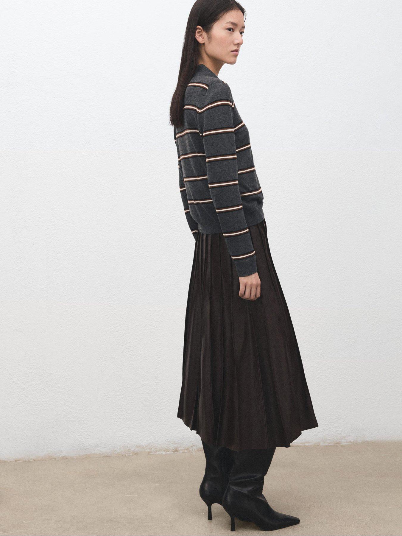 mango-striped-polo-neck-sweater-greystillFront