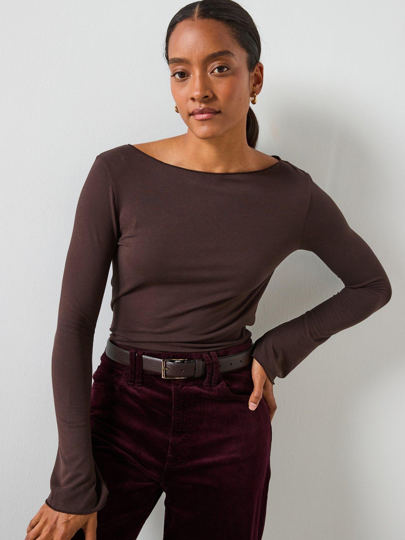 mango-boat-neck-t-shirt-brown