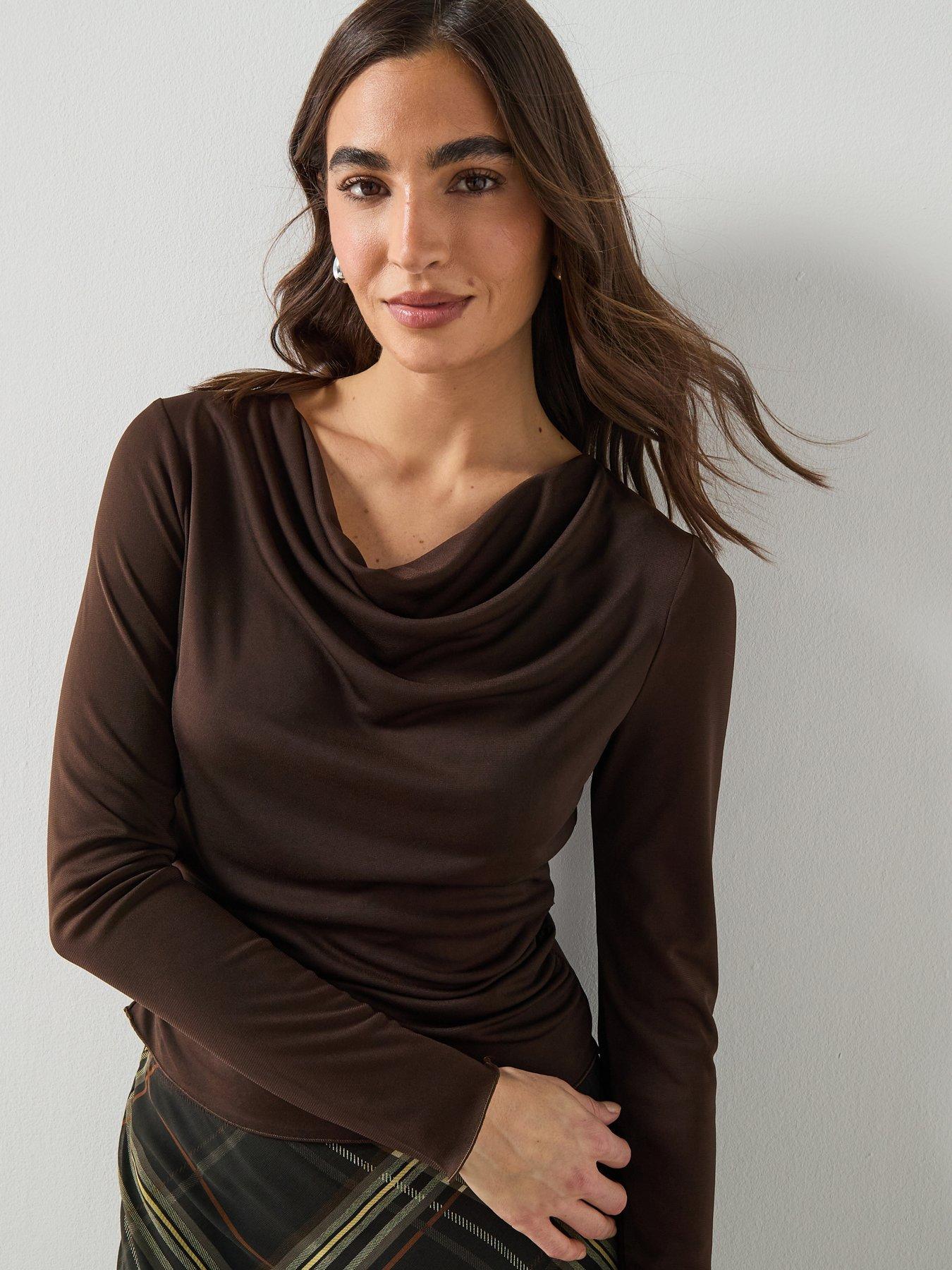 mango-t-shirt-odette-brown