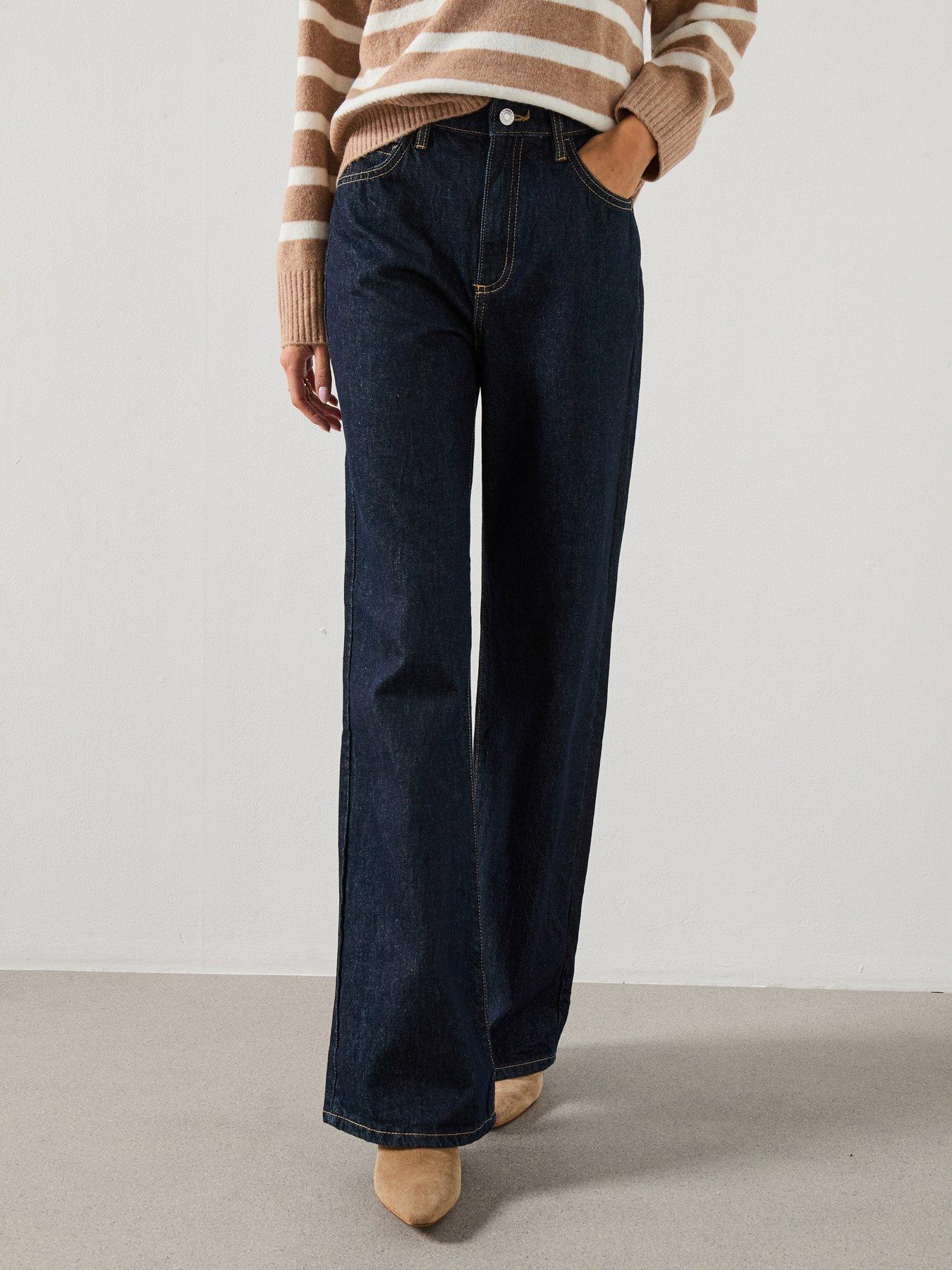 Mango Danila High Waist Wide Leg Jeans - Blue