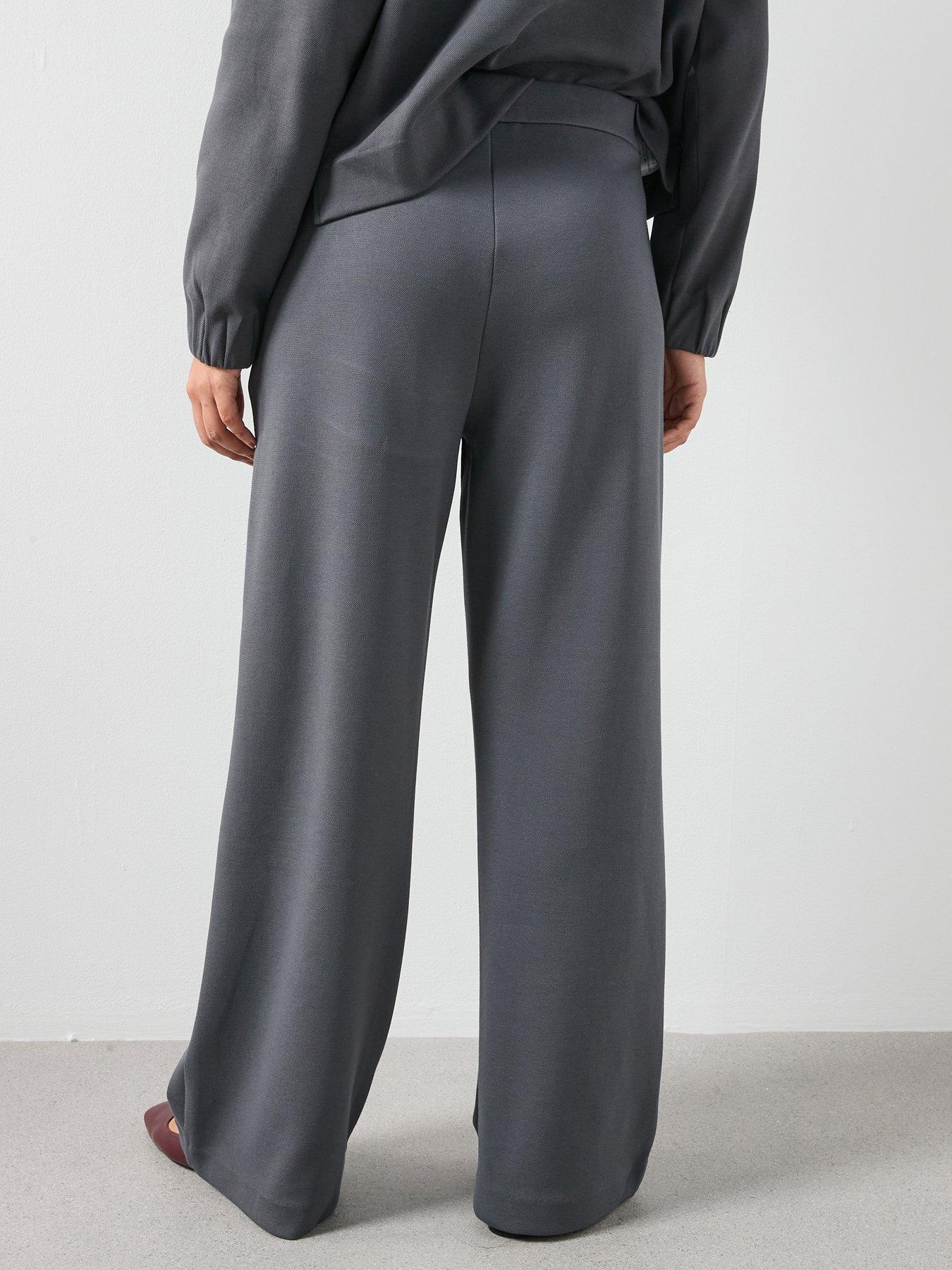 Image 2 of 5 of Mango Straight-Fit Cotton Trousers - Blue