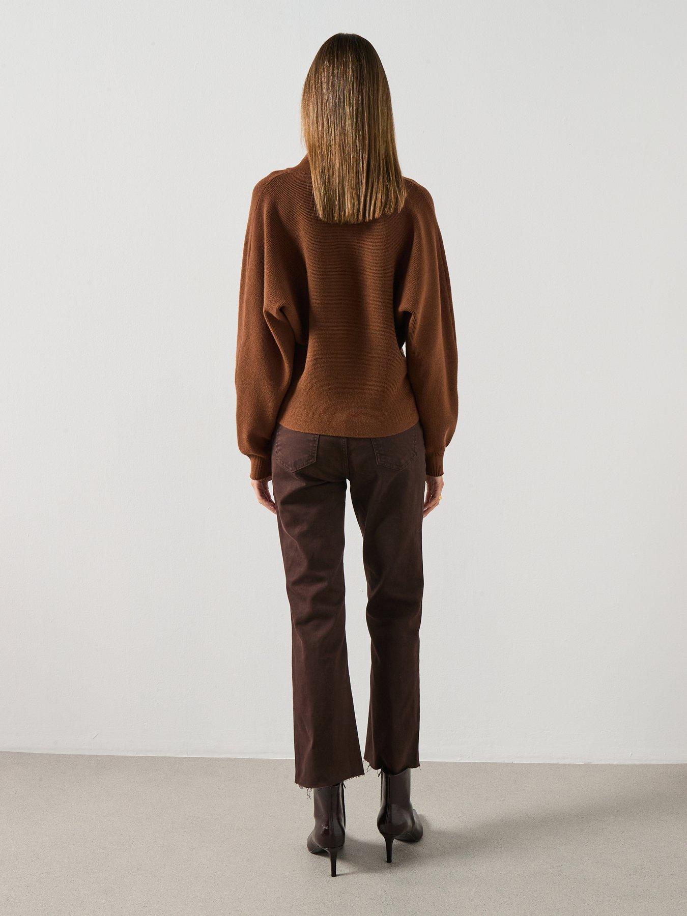 mango-turtleneck-jumper-with-jewel-buttons-brownoutfit