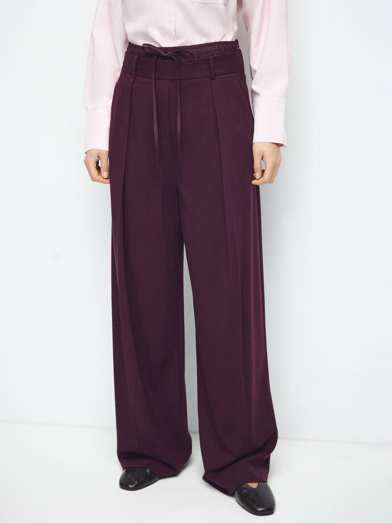 Mango Trousers Salitre - Red