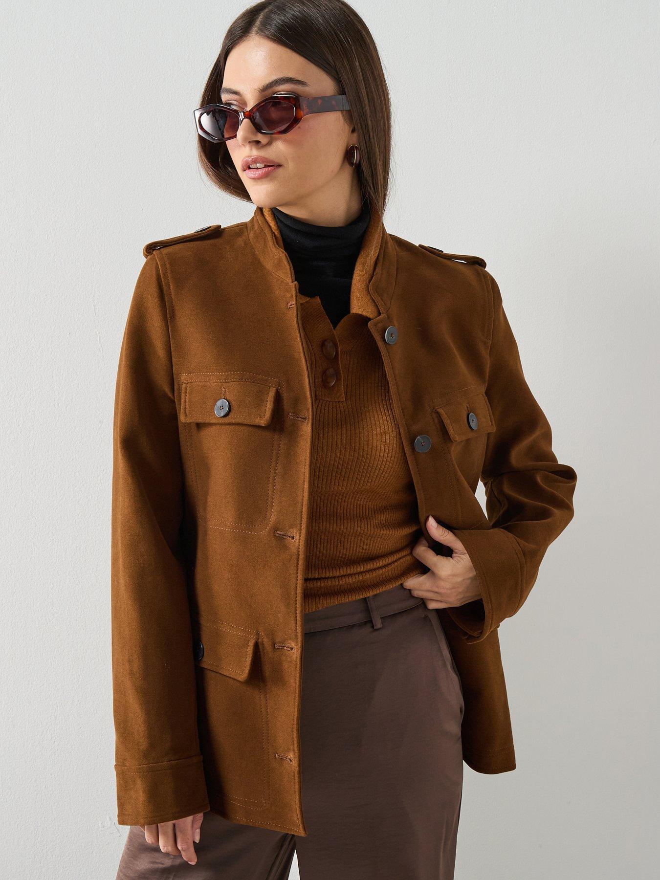 mango-collarless-jacket-with-pockets-tabacco