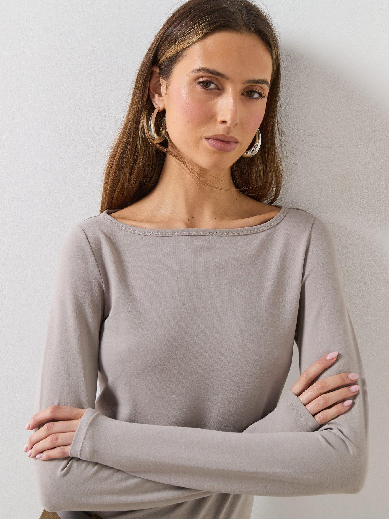 mango-cotton-boat-neck-long-sleeve-t-shirt-greyoutfit