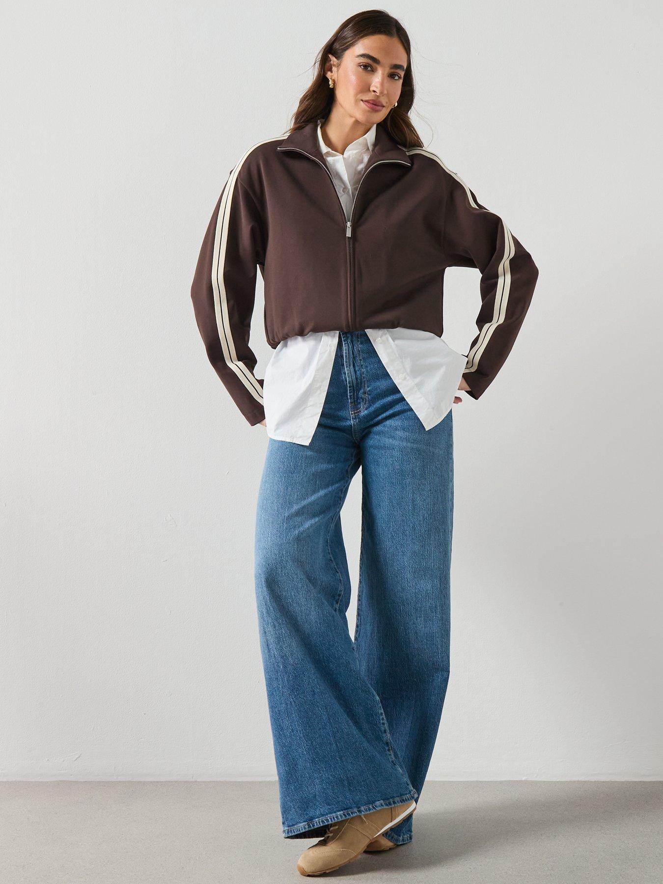 mango-contrast-striped-sweatshirt-brownback