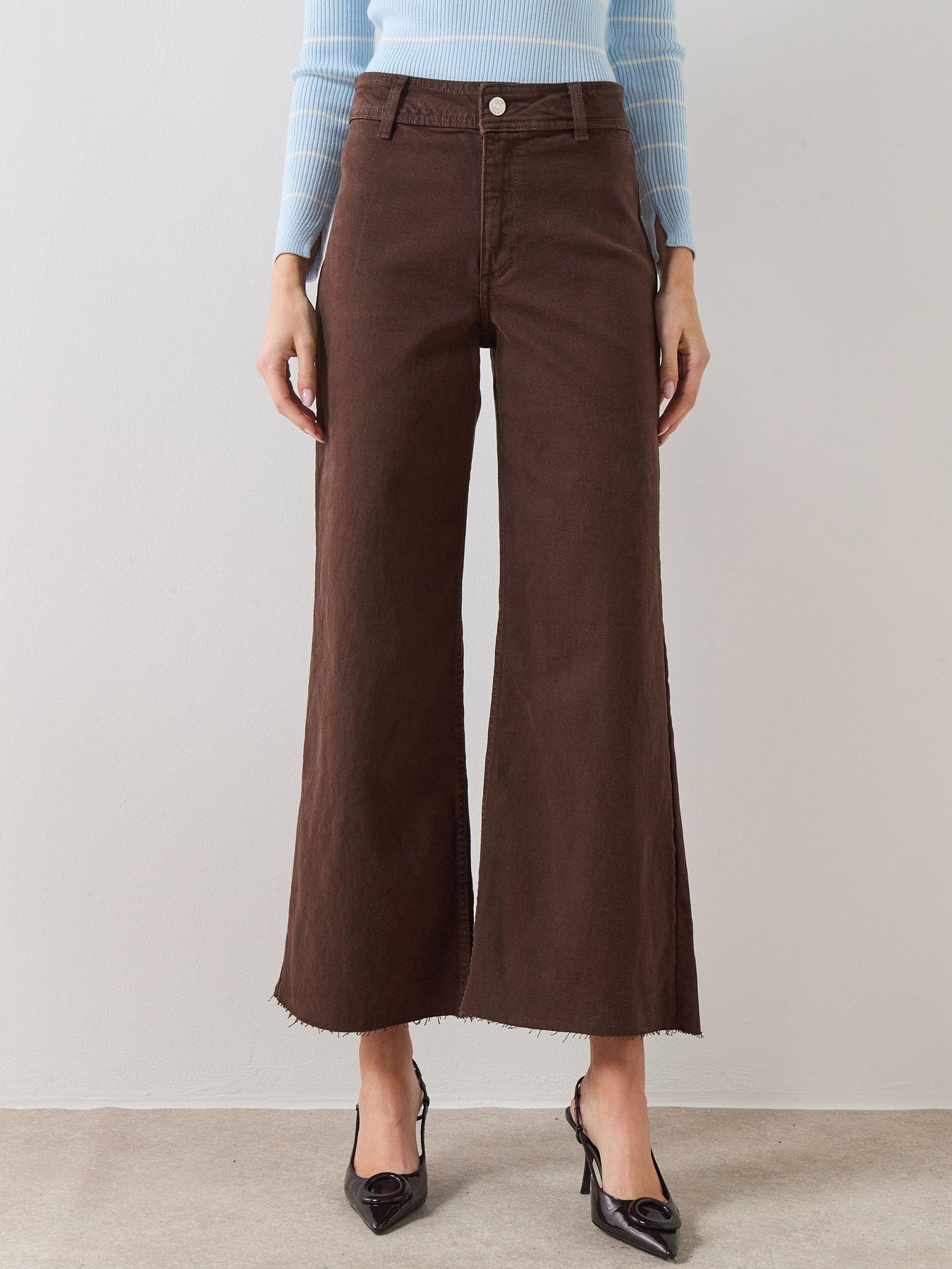 mango-catherin-culotte-high-rise-jeans-brown