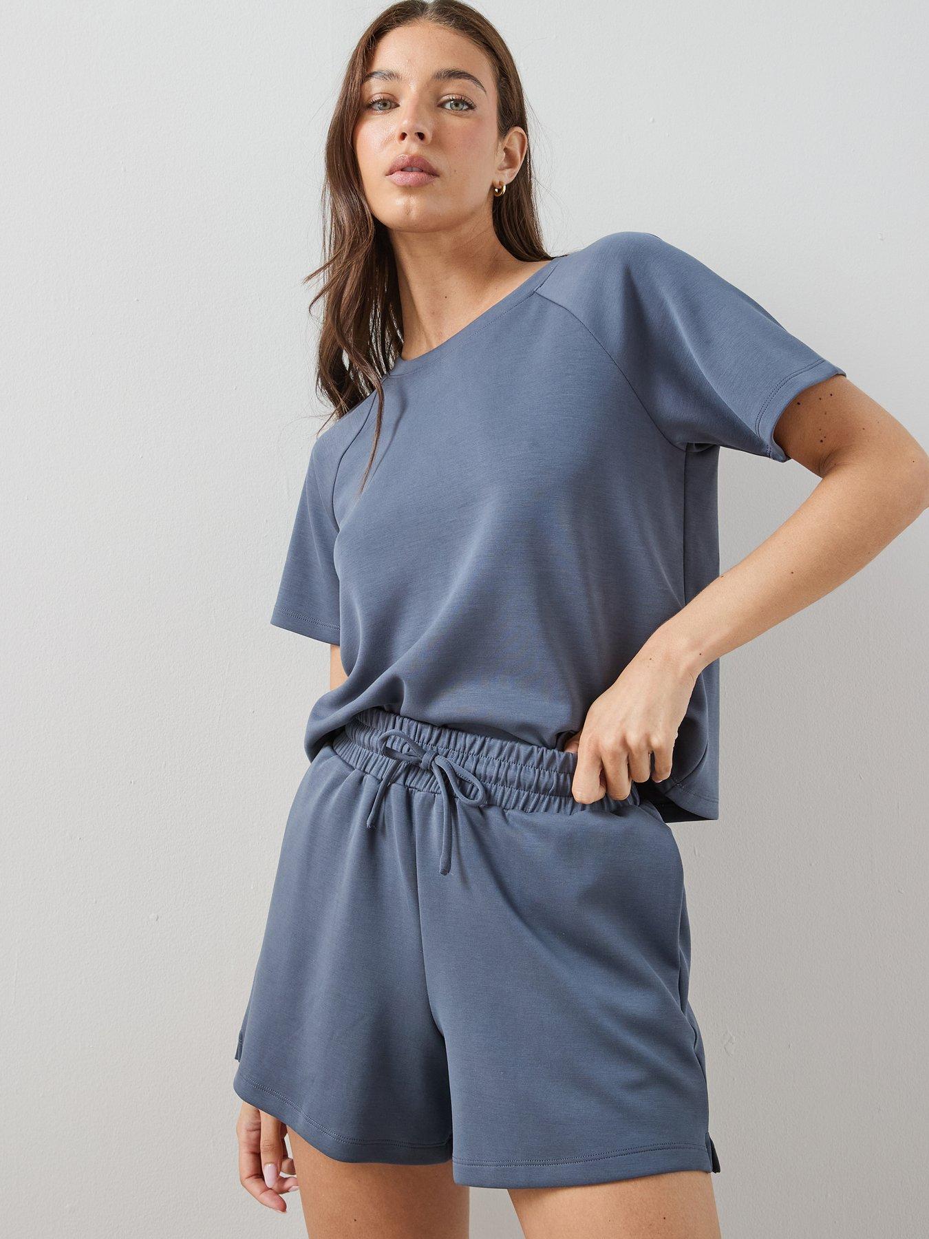 Image 5 of 5 of The Very Collection Short Modal Co-Ord - Blue