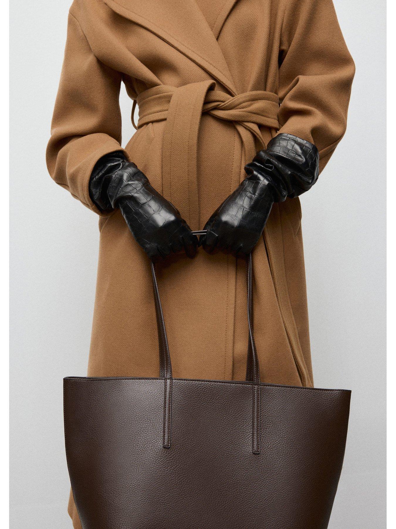 mango-shopper-bag-with-double-handle-brownstillFront