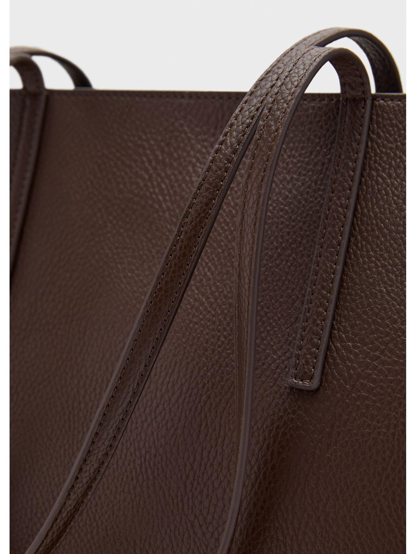 mango-shopper-bag-with-double-handle-brownoutfit