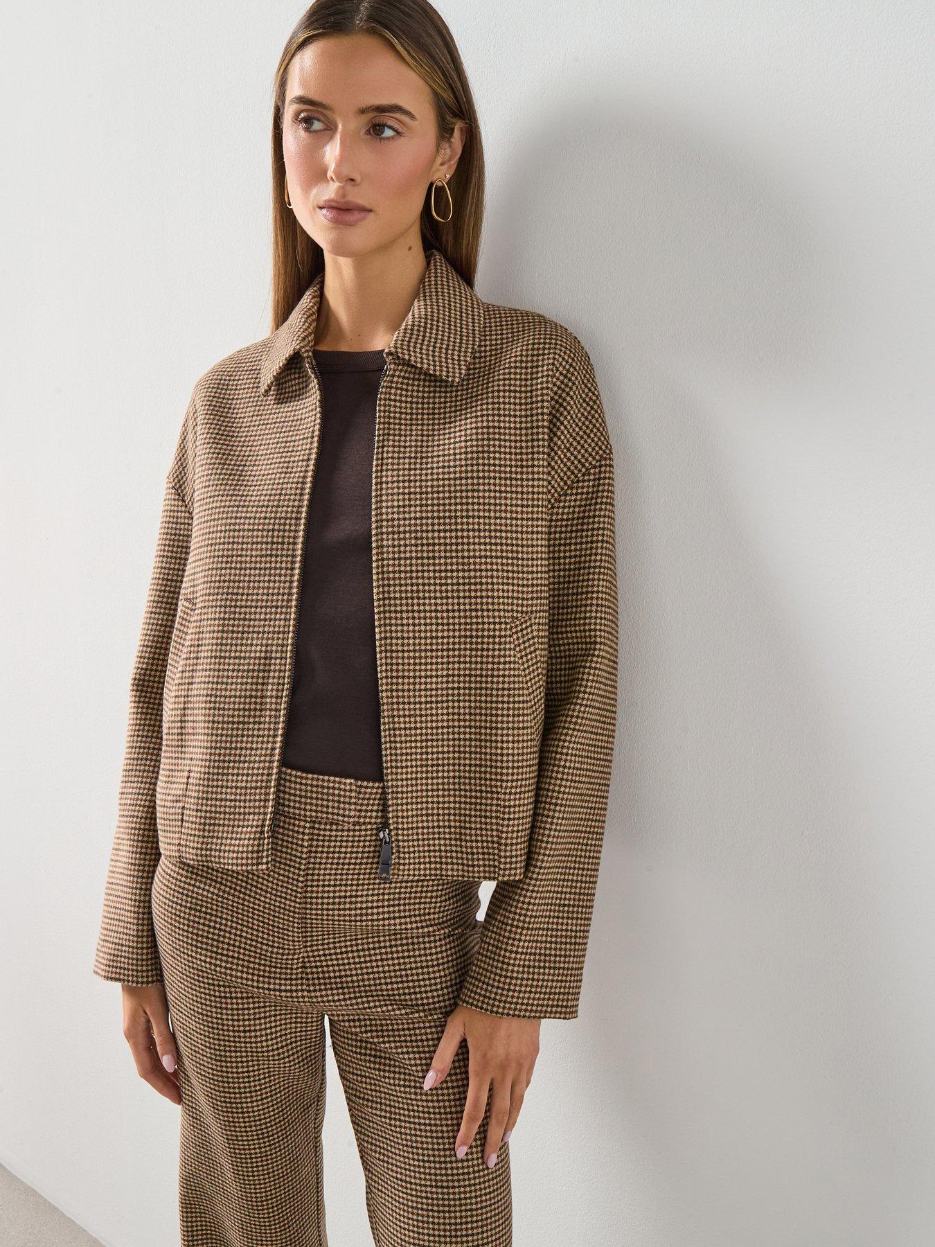 mango-houndstooth-jacket-brown