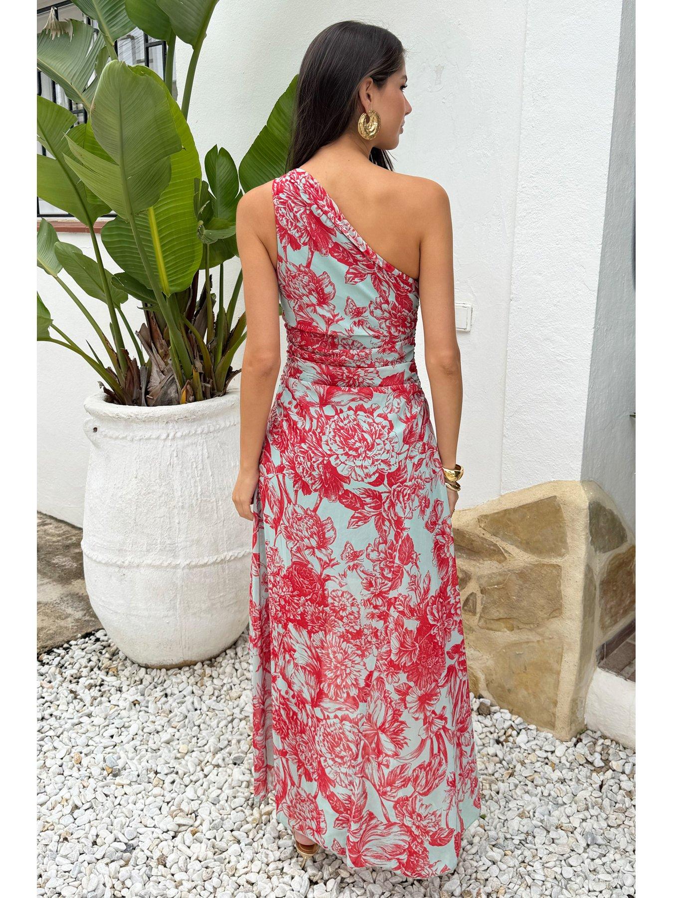 ax-paris-floral-print-one-shoulder-dipped-hem-midi-dress-multistillFront