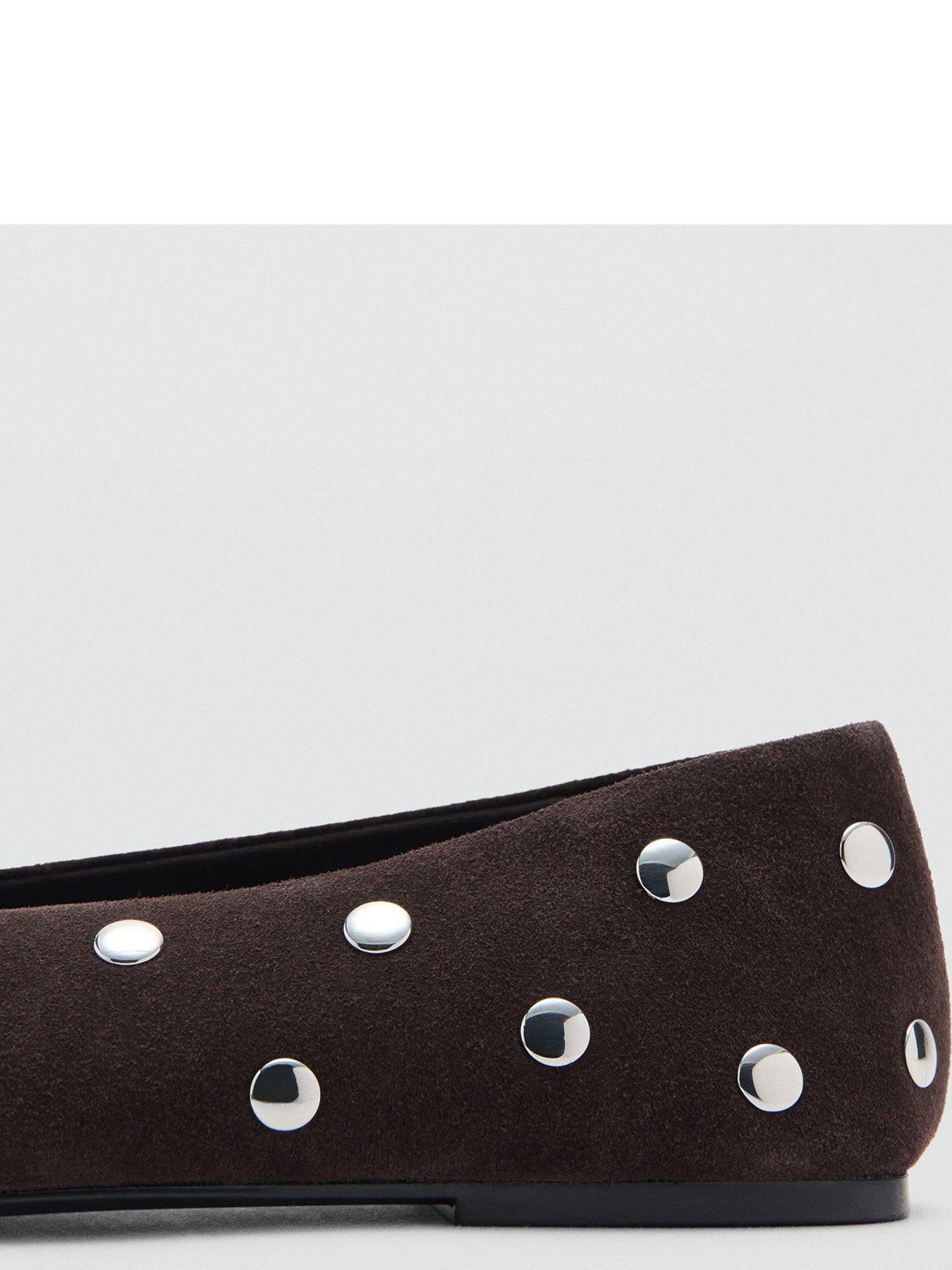mango-suede-ballet-flats-with-studs-brownoutfit