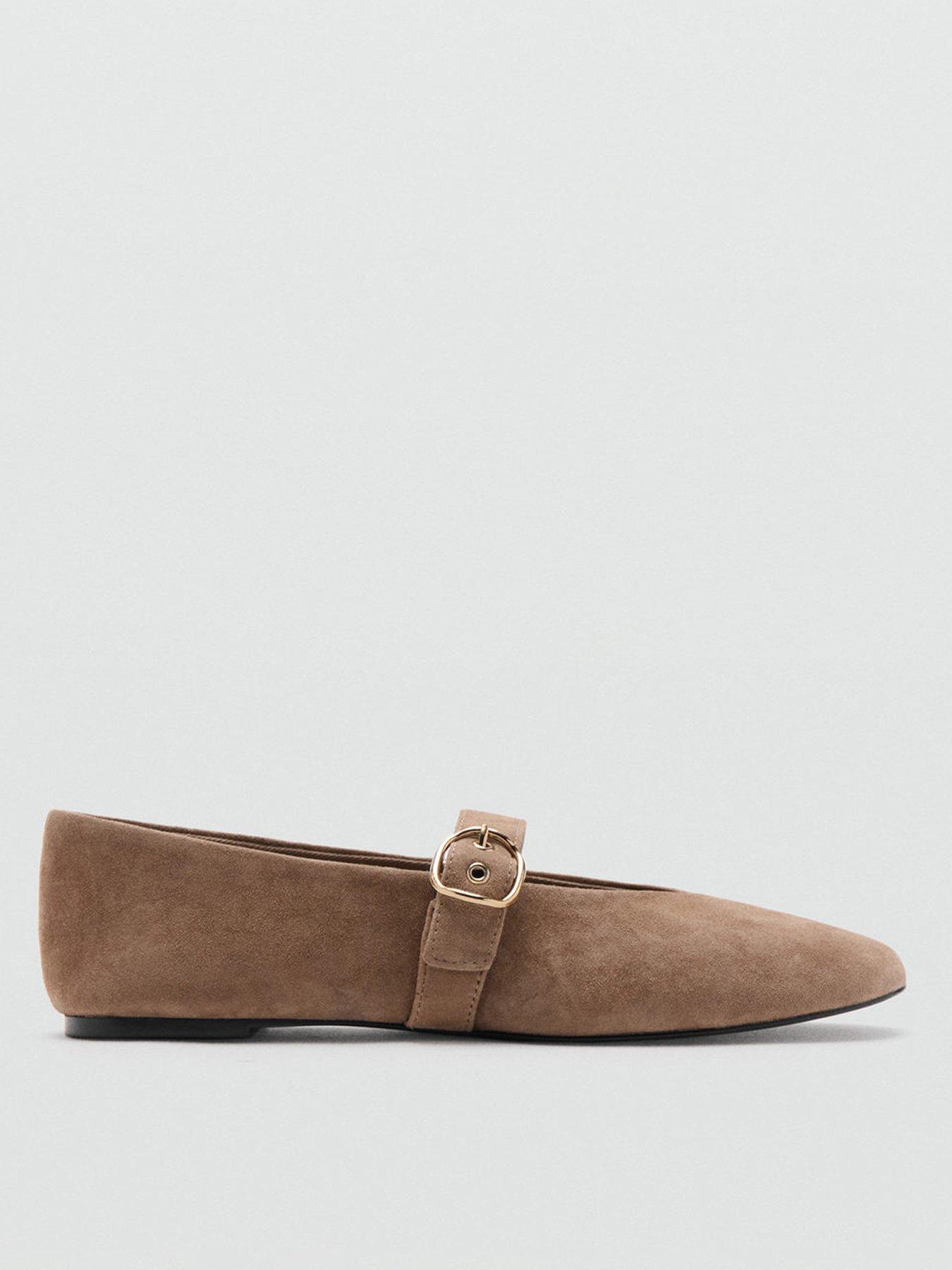 mango-suede-leather-ballet-flats-brownstillFront