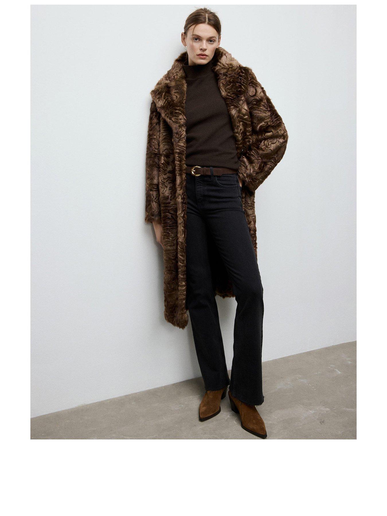 Image 2 of 7 of Mango Suede Ankle Boot With Pointed Panels - Brown