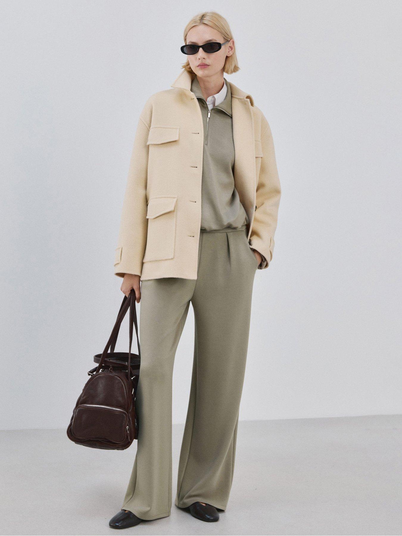 mango-straight-fit-trousers-with-elastic-waist-khakiback
