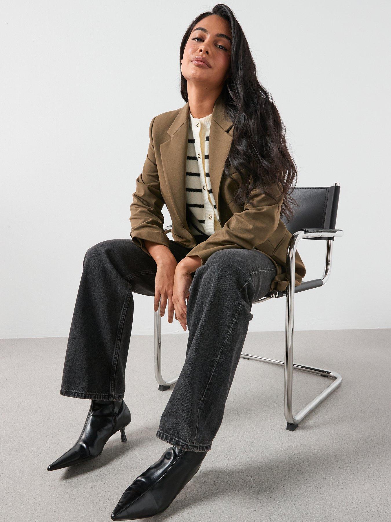mango-double-breasted-suit-jacket-khaki-greenoutfit