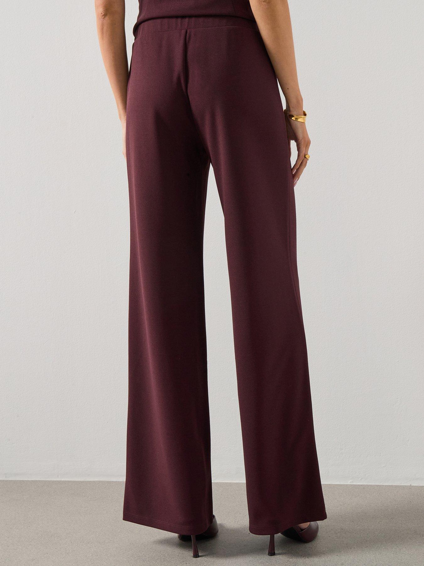 Image 2 of 4 of Mango Wide Leg Trousers - Blue