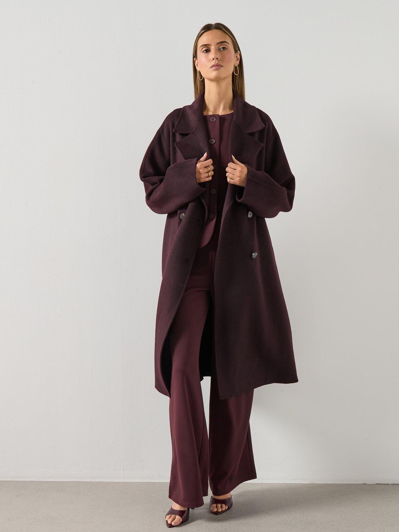 Image 4 of 4 of Mango Wide Leg Trousers - Blue