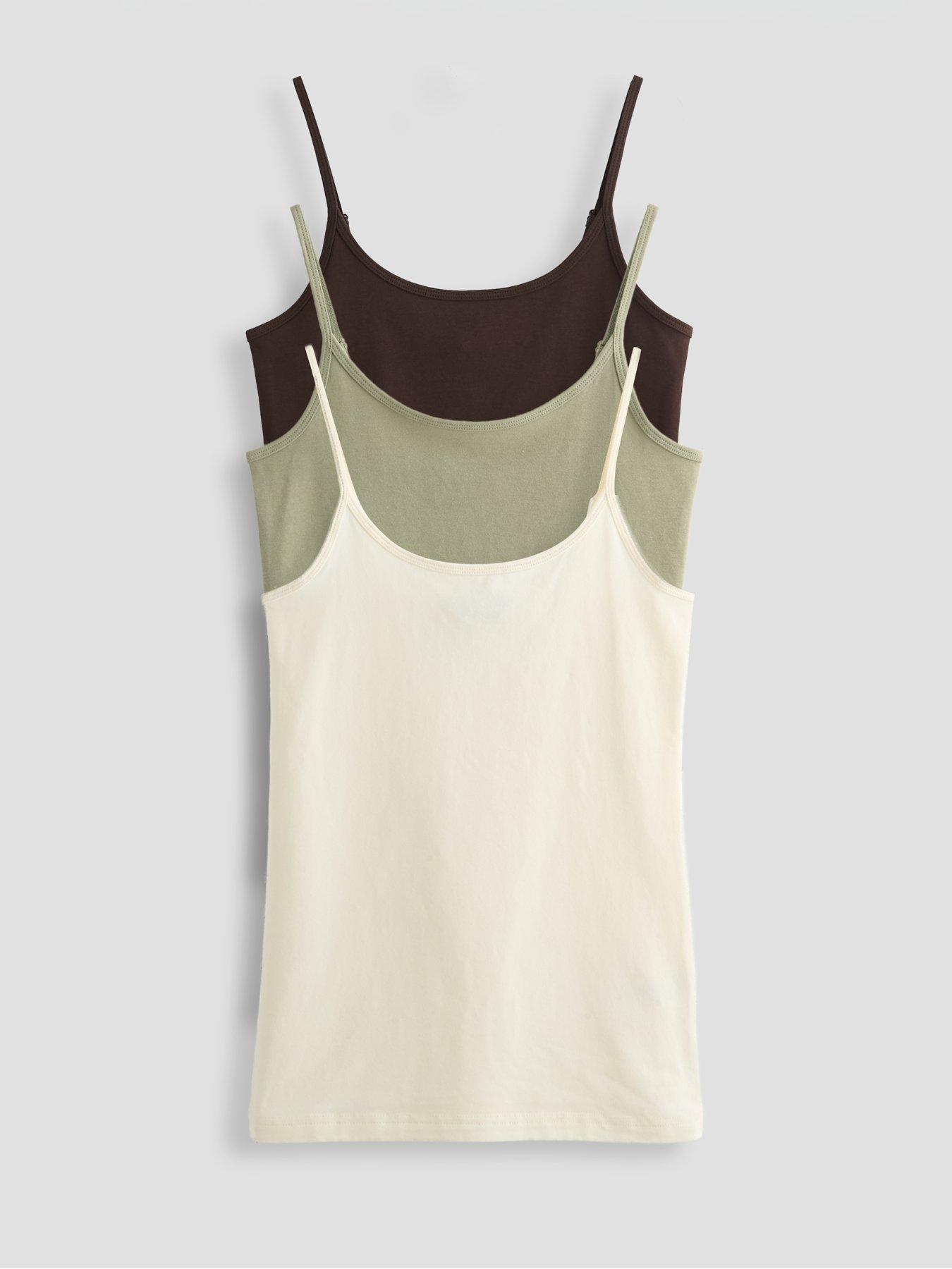 The Very Collection 3 Pack Fitted Cami Set - Multi