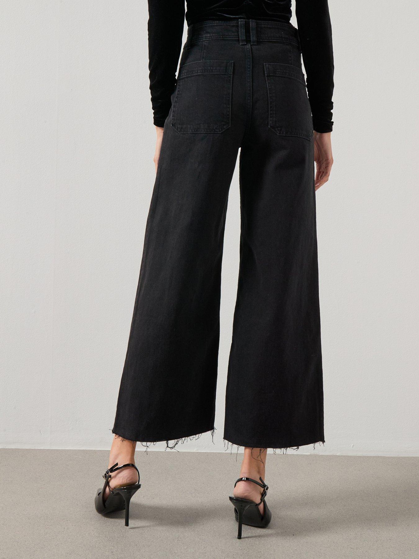 mango-catherin-culotte-high-rise-jeans-blackstillFront