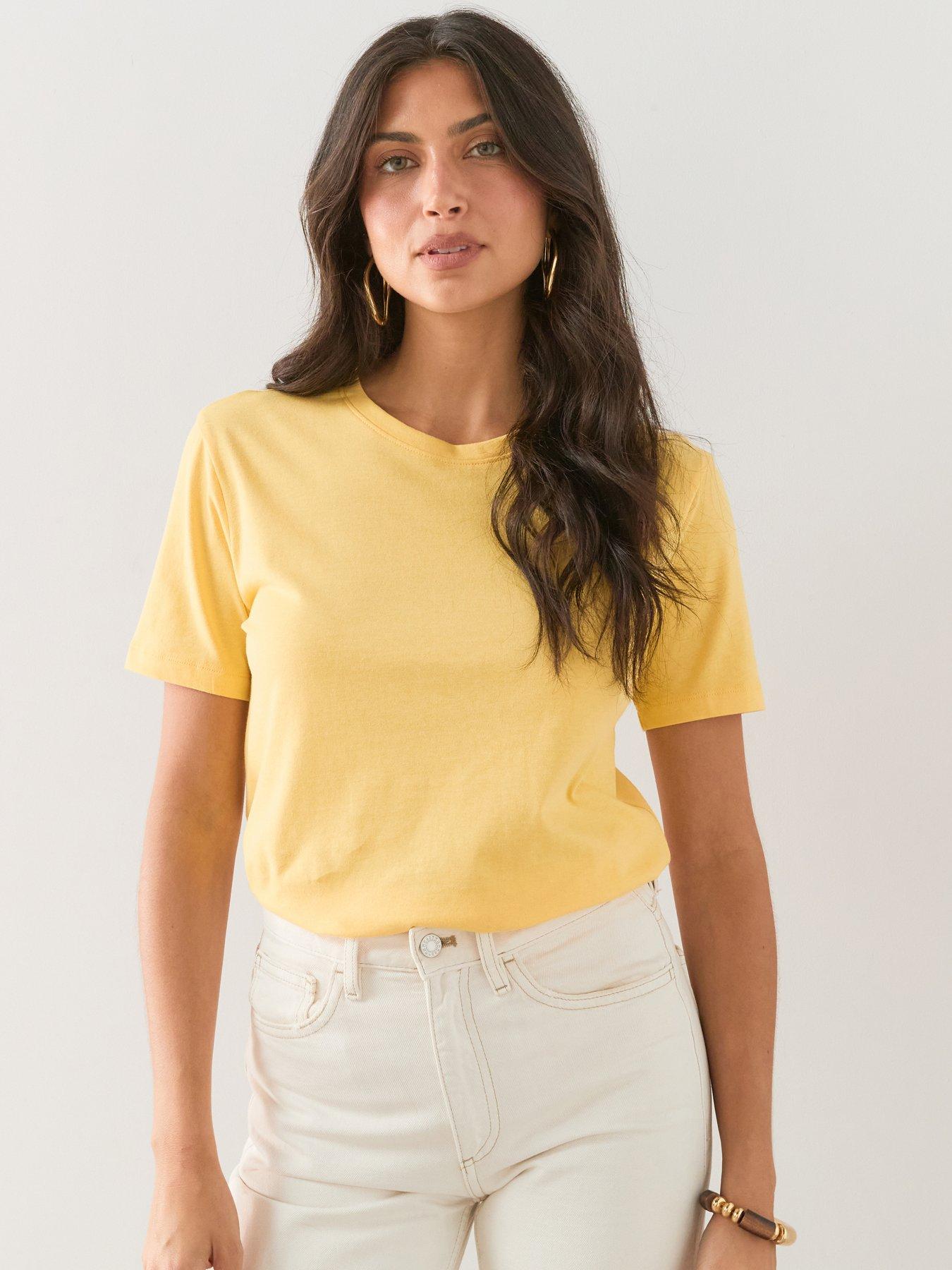 The Very Collection Crew Neck T-Shirt - Yellow