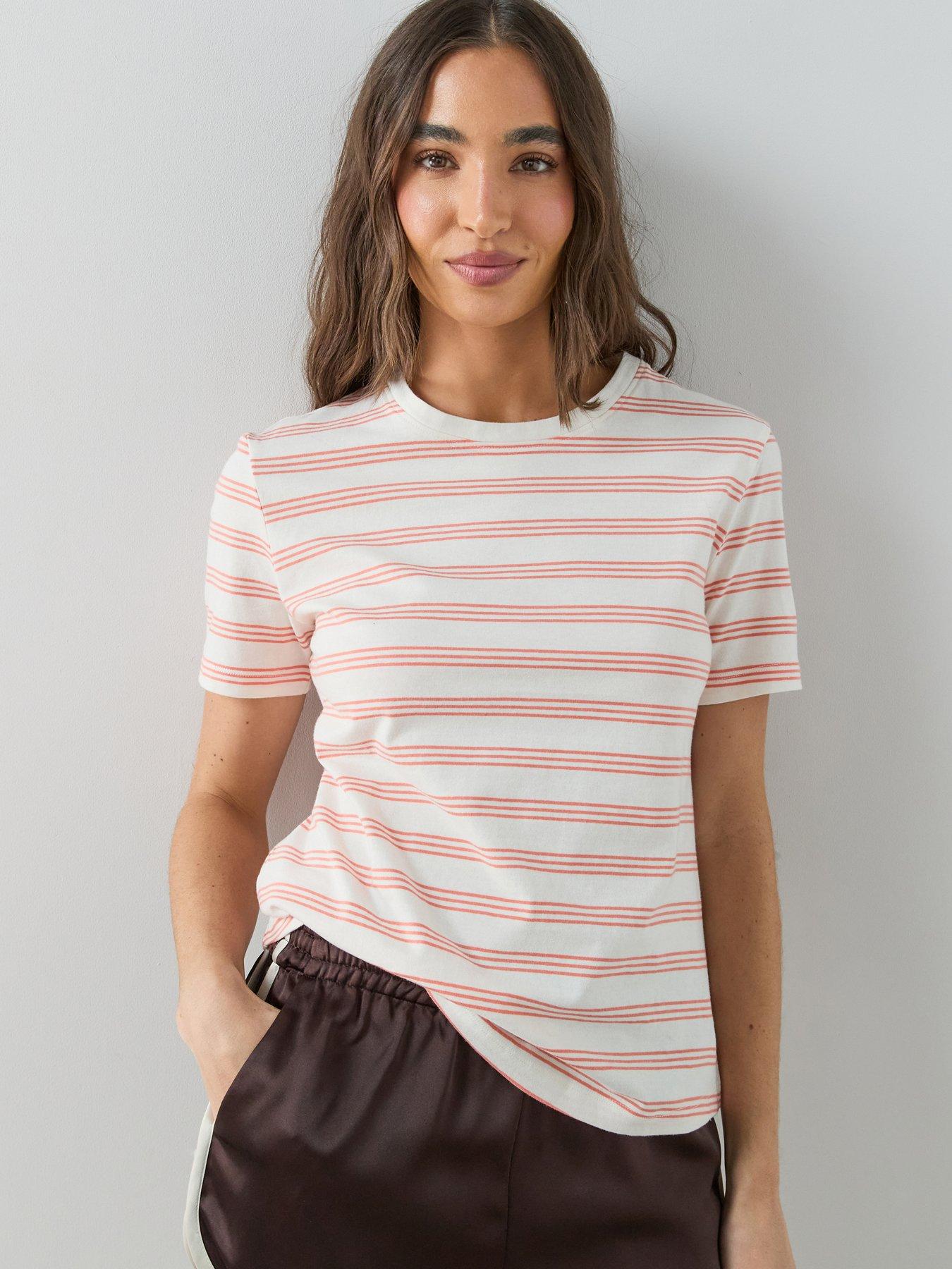 The Very Collection Crew Neck Stripe T-shirt - Stripe