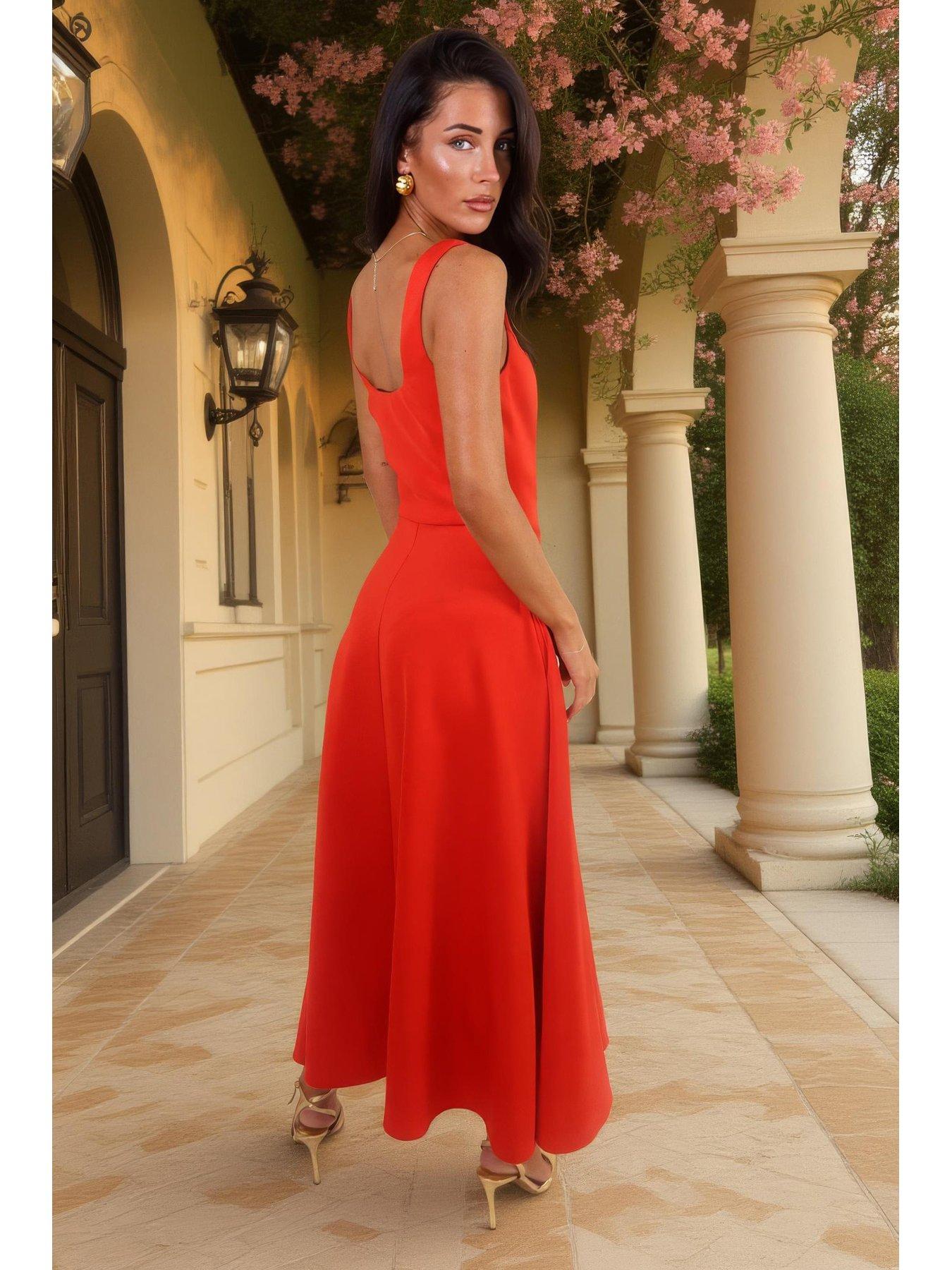 ax-paris-square-neck-a-line-midi-dress-blood-orangestillFront