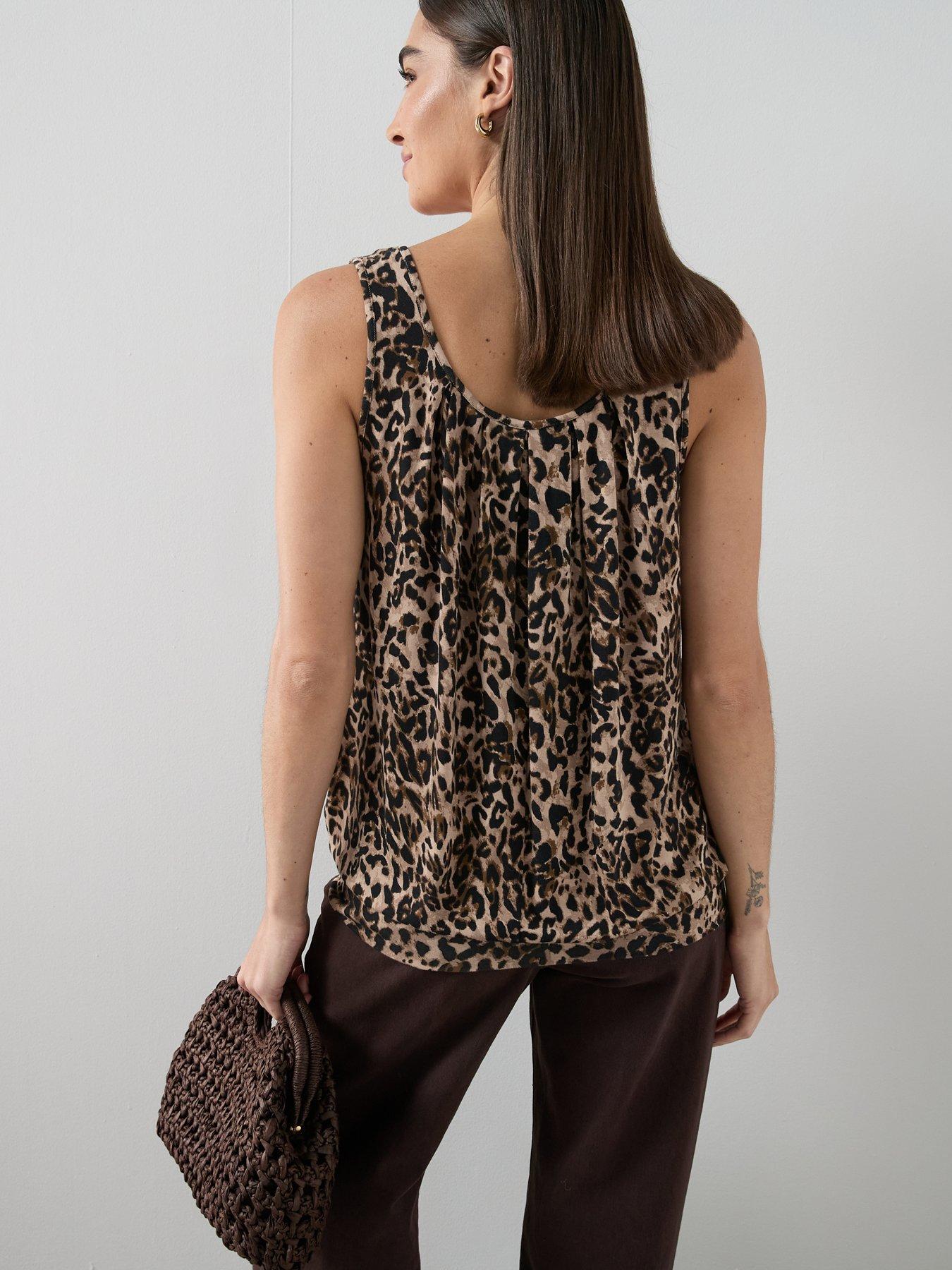 Image 2 of 6 of The Very Collection Printed Stretch Bubble Hem Vest - Multi