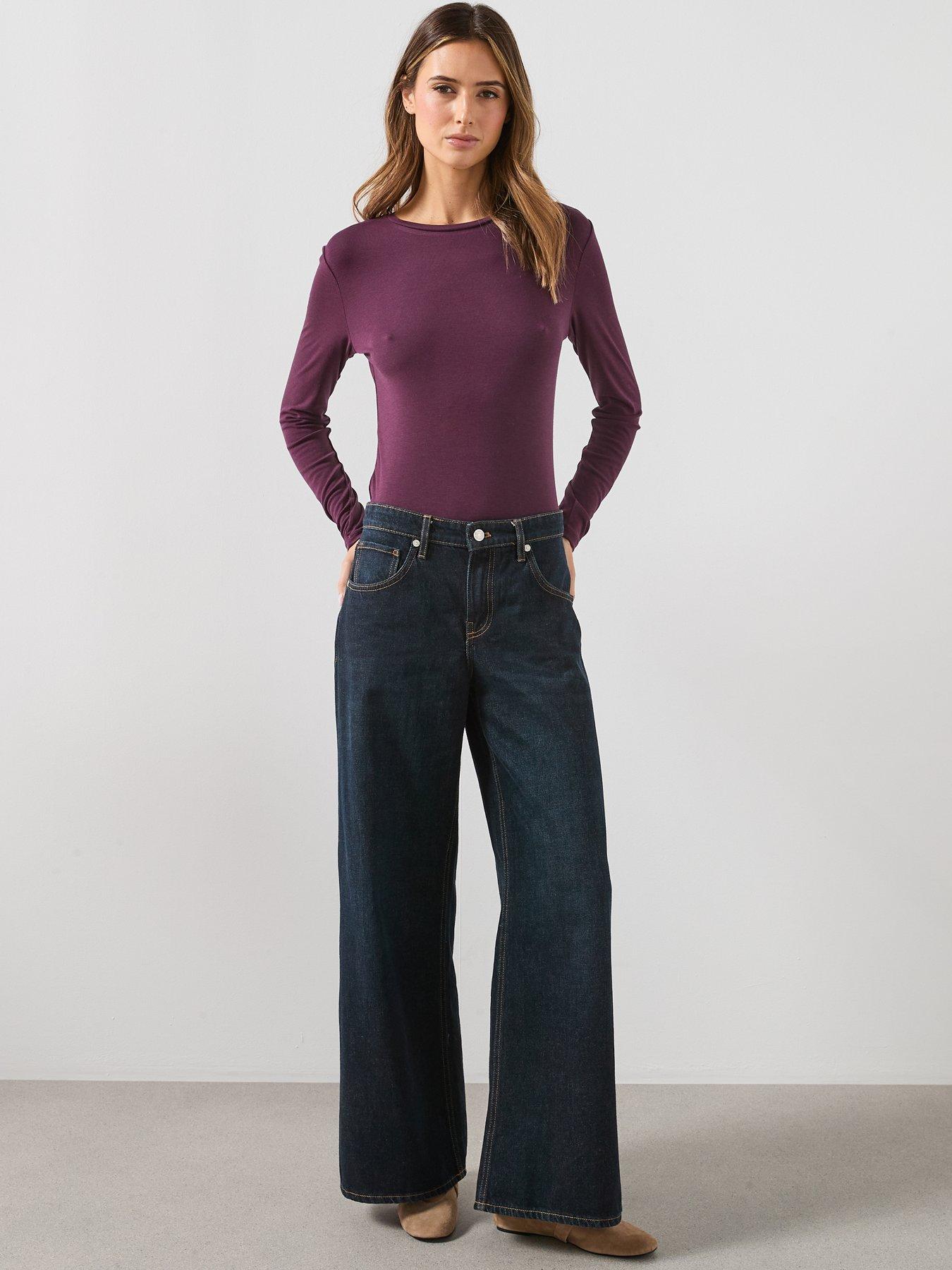 mango-round-neck-long-sleeved-t-shirt-burgundyback