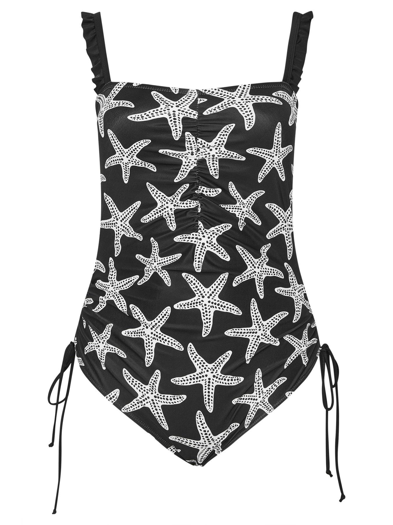 yours-curve-starfish-frill-strap-swimsuit-blackdetail