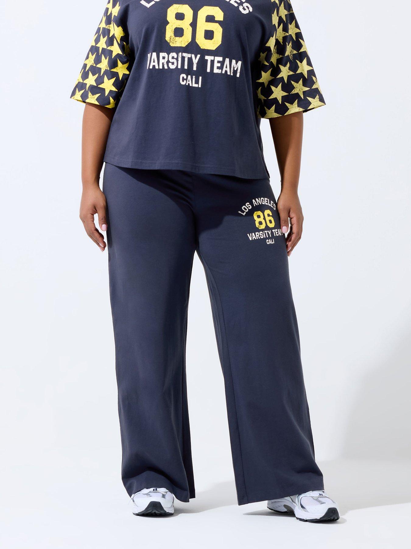 yours-curve-86-print-straight-leg-legging-blue