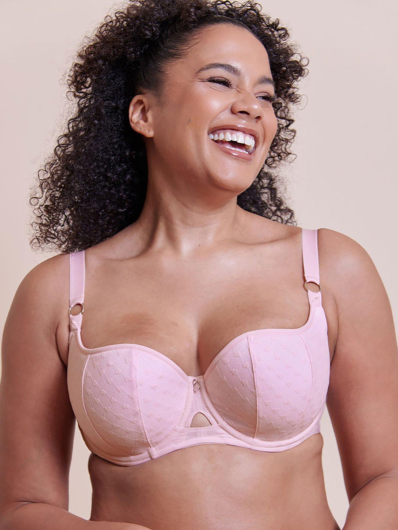 Image 1 of 6 of Curvy Kate Boost Heartbreaker Padded Balcony Bra - Pale Pink