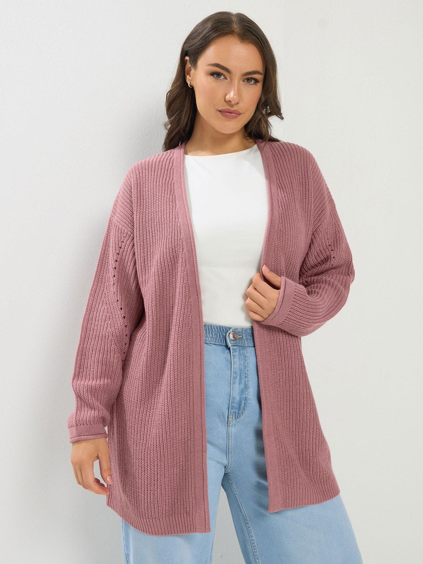yours-curve-essential-knitted-cardigan