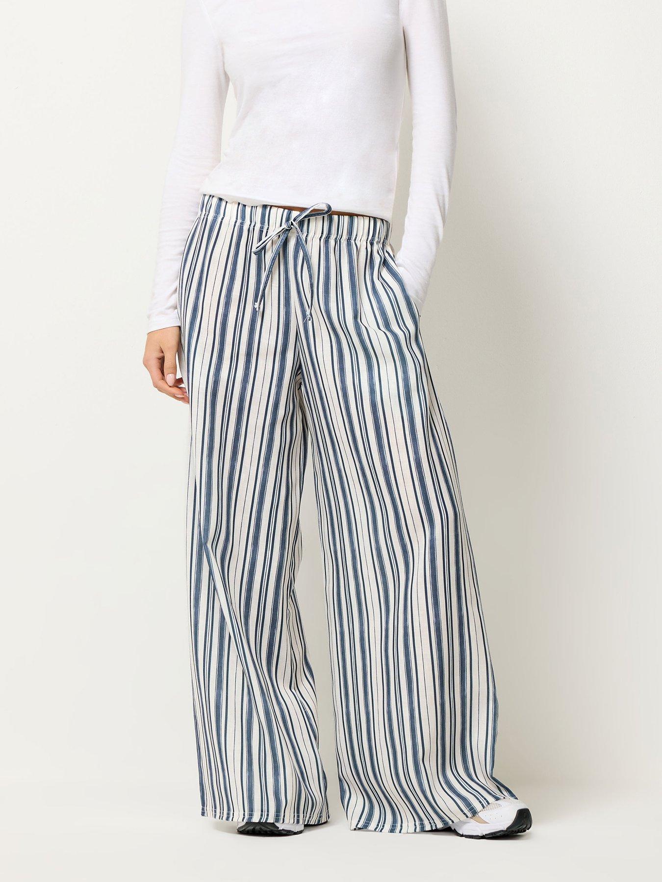 pixiegirl-petite-stripe-wide-leg-trousers-blue