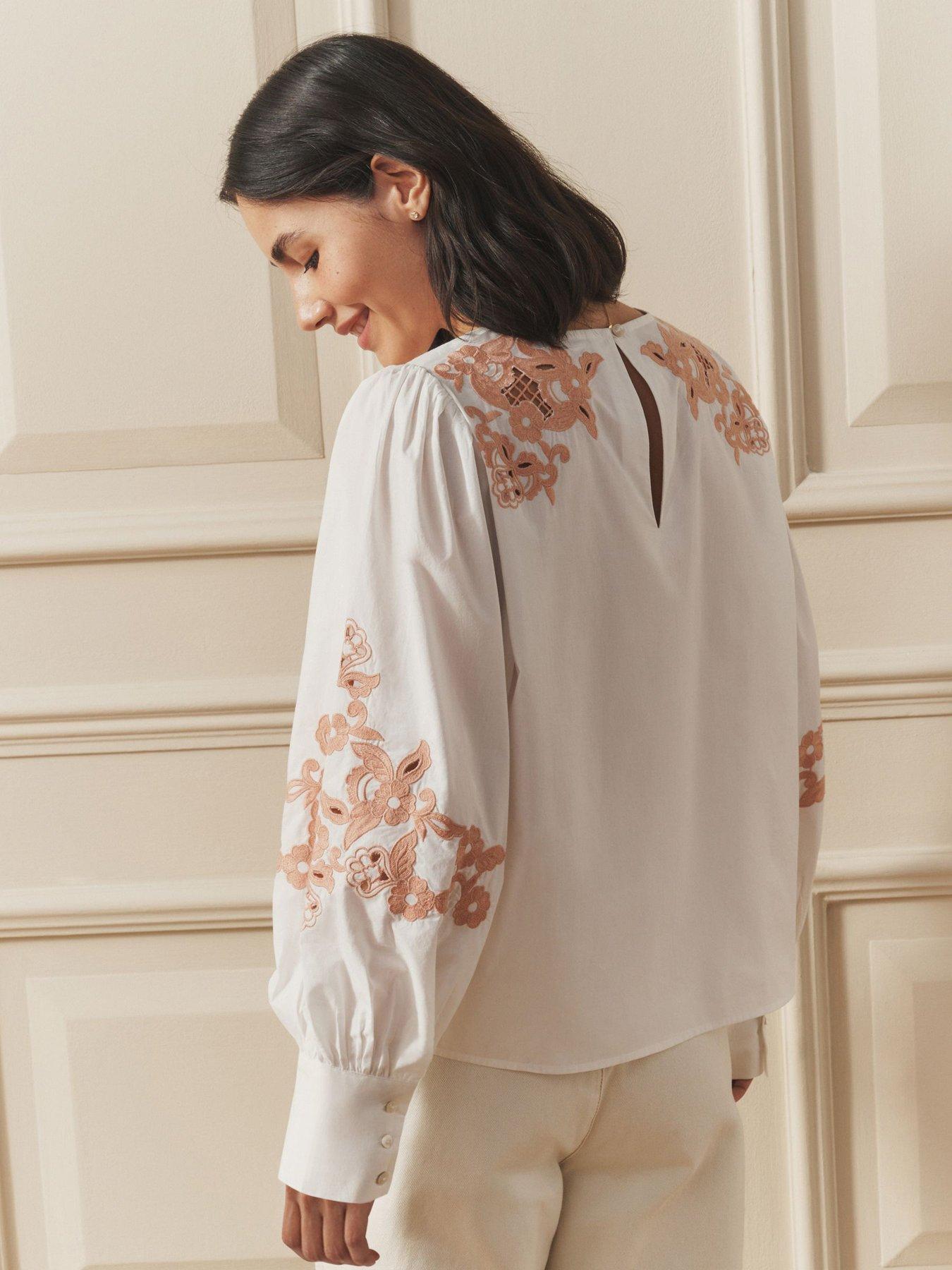 laura-ashley-poplin-embroidered-blouse-whitepinkstillFront
