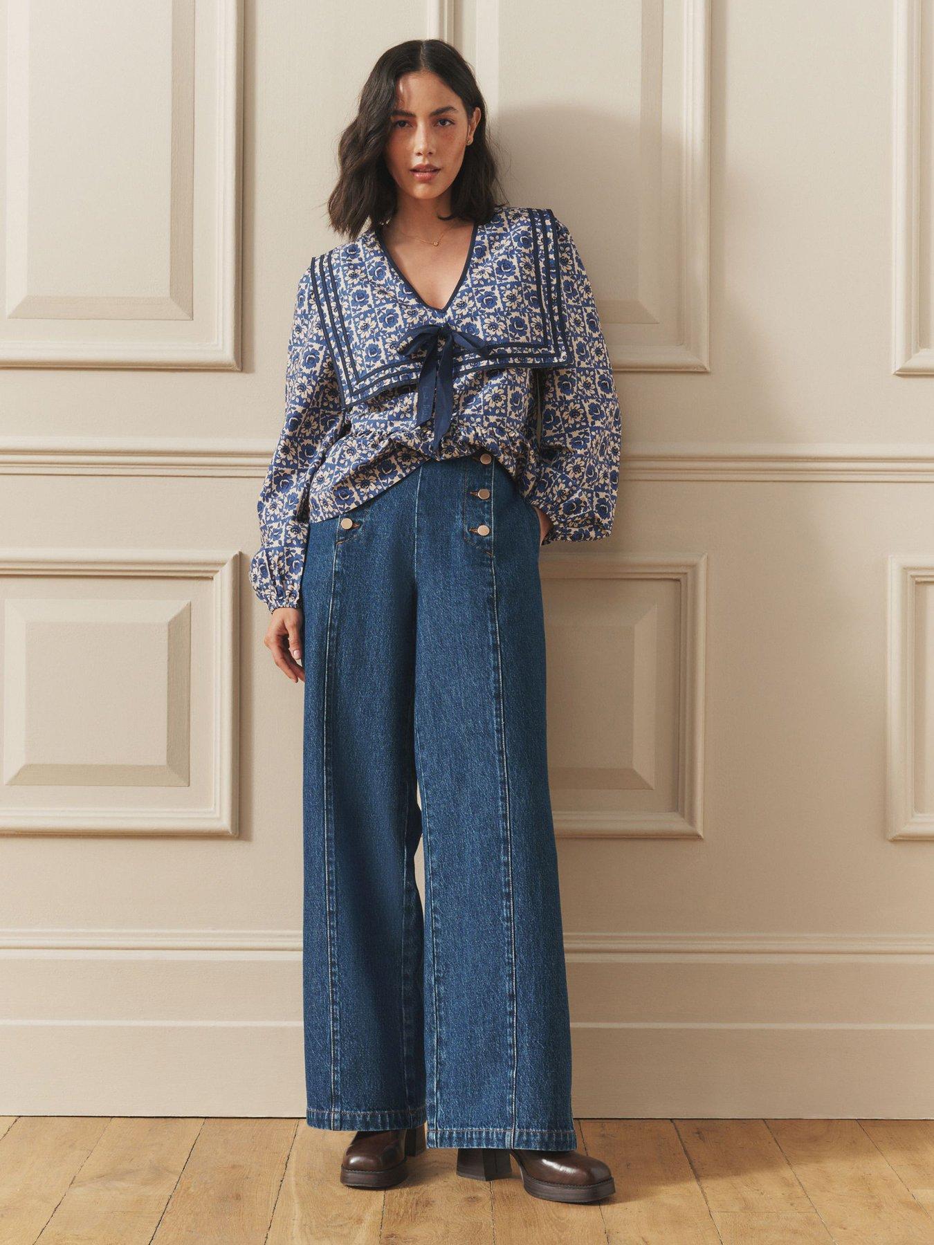 laura-ashley-button-up-front-jeansfront