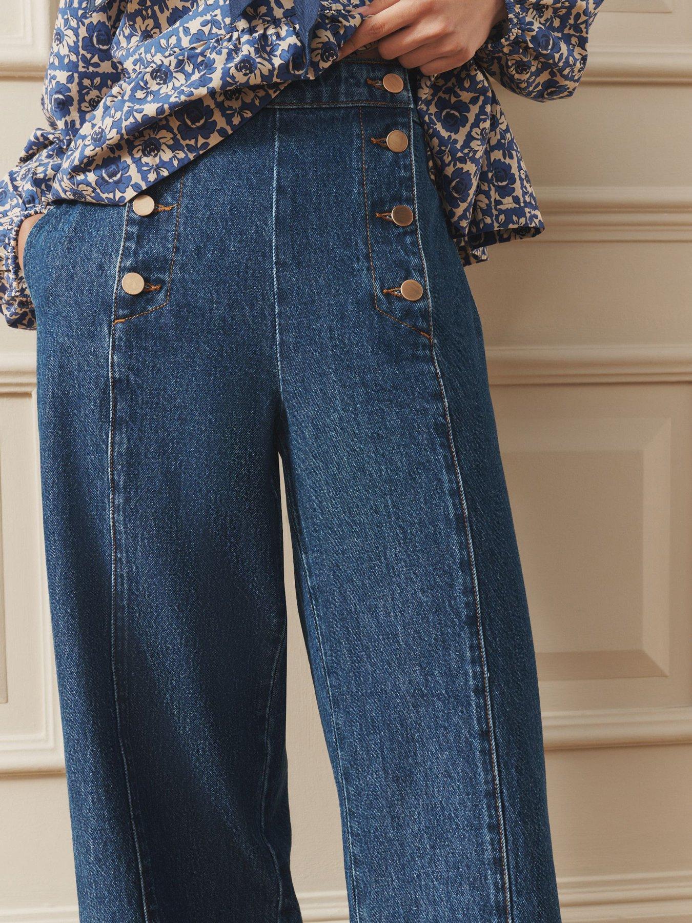 laura-ashley-button-up-front-jeansback