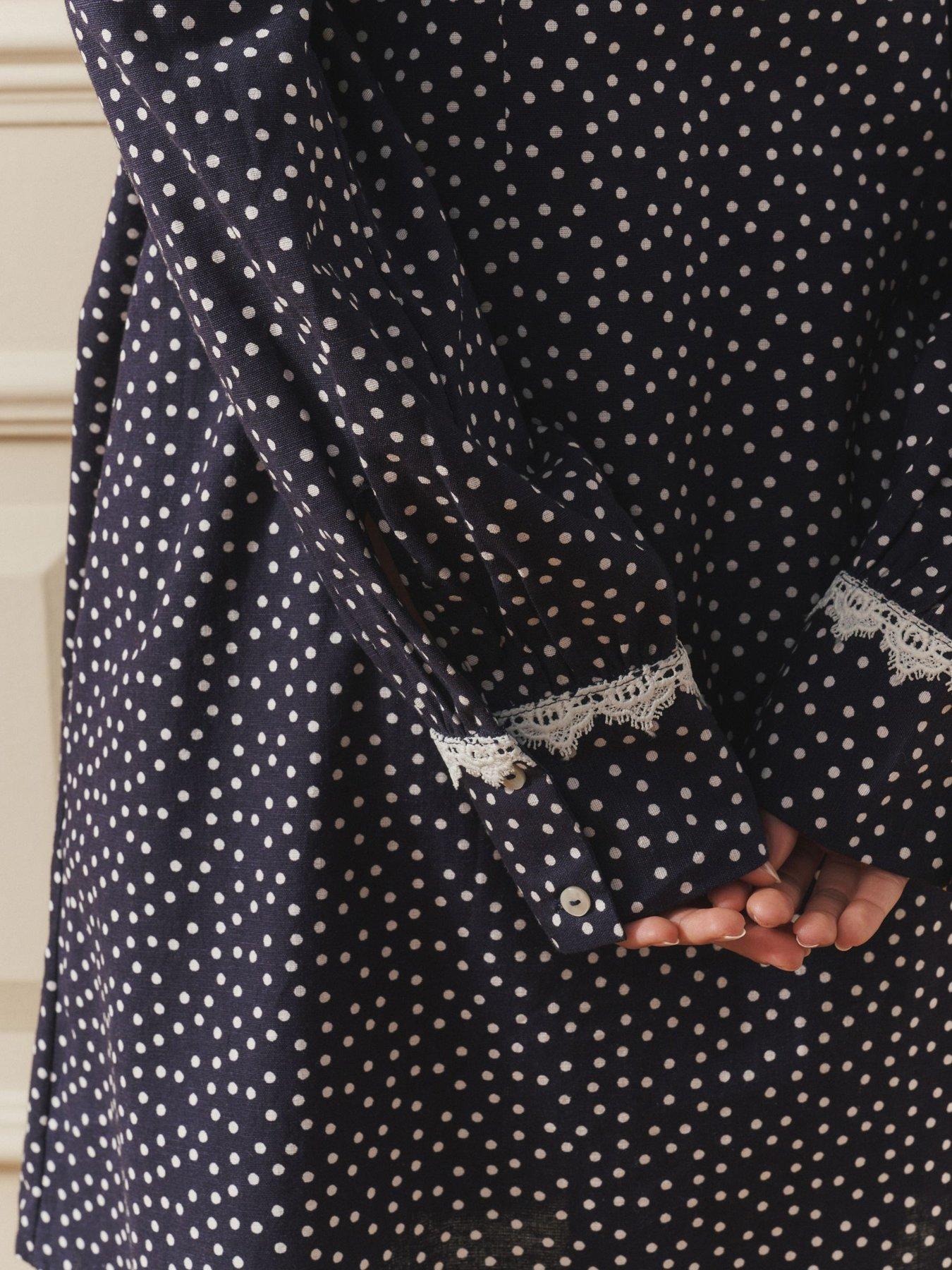 Image 5 of 7 of Laura Ashley Sailor Dress - Navy