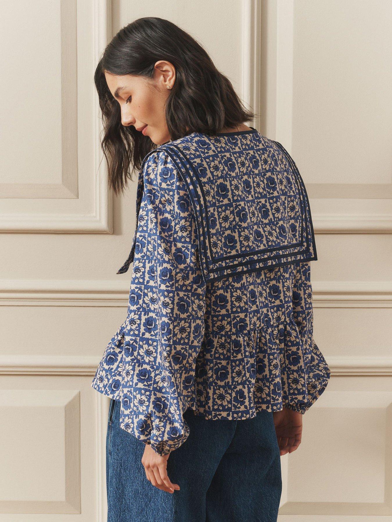 Image 2 of 4 of Laura Ashley Sailor Blouse
